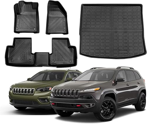 Miniatura 29 de Compatible para Toyota Highlander 2014-2019 Alfombrilla de carga alfombrilla de respaldo 2 en 1 Todo Clima Forro de Carga TPE para Accesorios Toyota