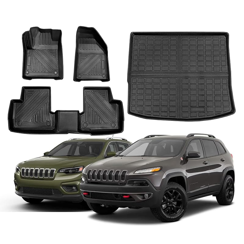 Tapetes e Forro para Porta-Malas Shvgen em TPE para Jeep Cherokee 2014 a 2025