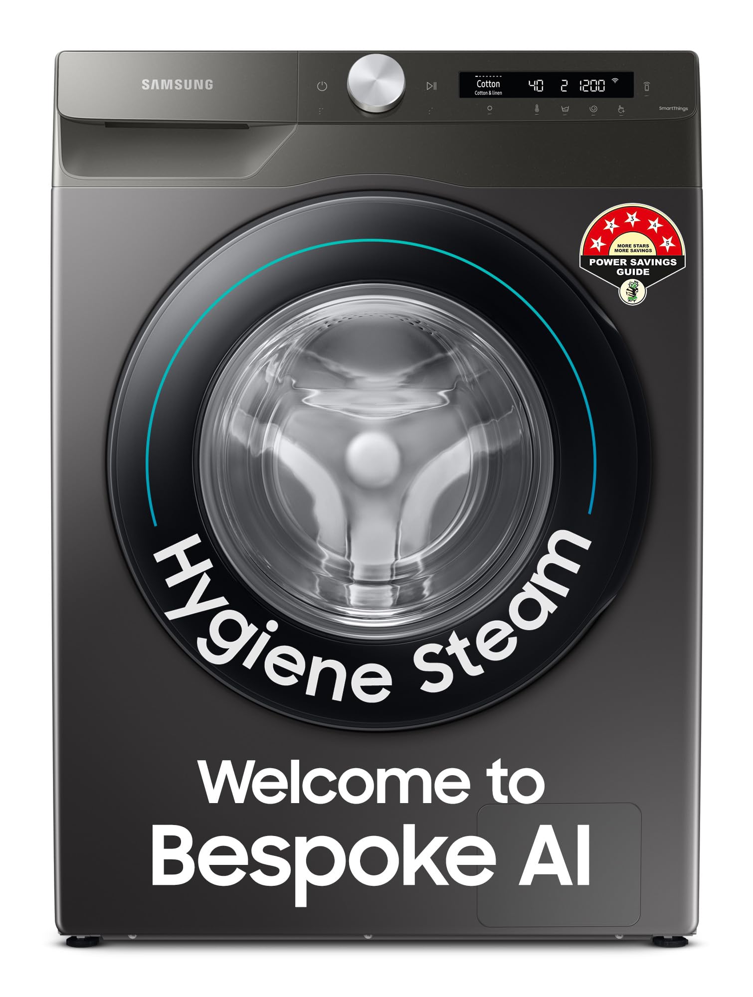 Samsung WW70T502NAN1TL 7kg 5Star AI Wi‑Fi Front Load Washer