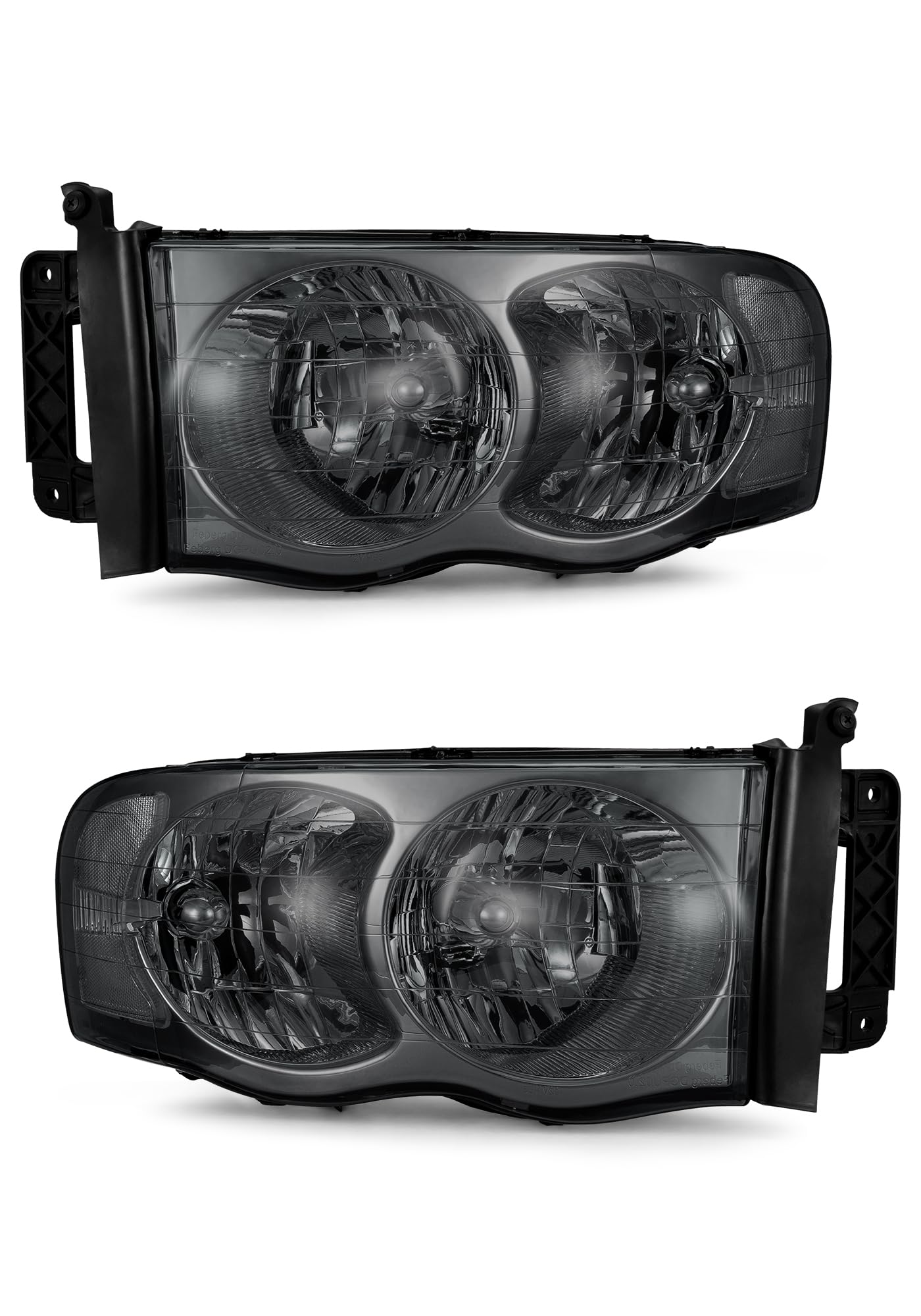 AXLAHA Smoke Housing Clear Reflector Headlights