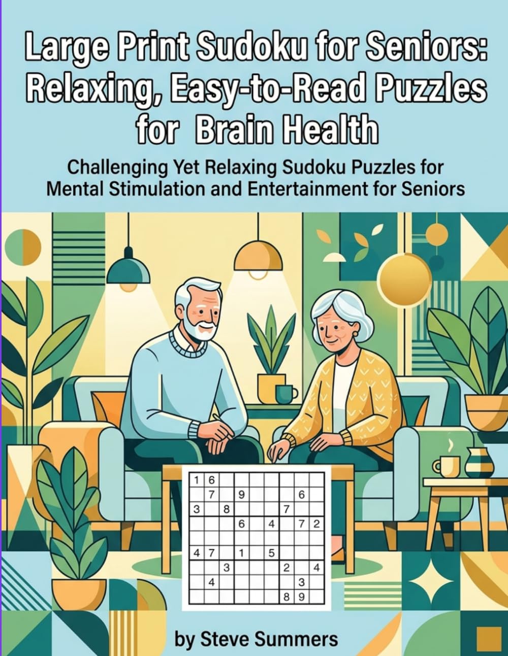 Large Print Sudoku For Seniors: Relaxing, Easy-To-Read Puzzles For Brain Health