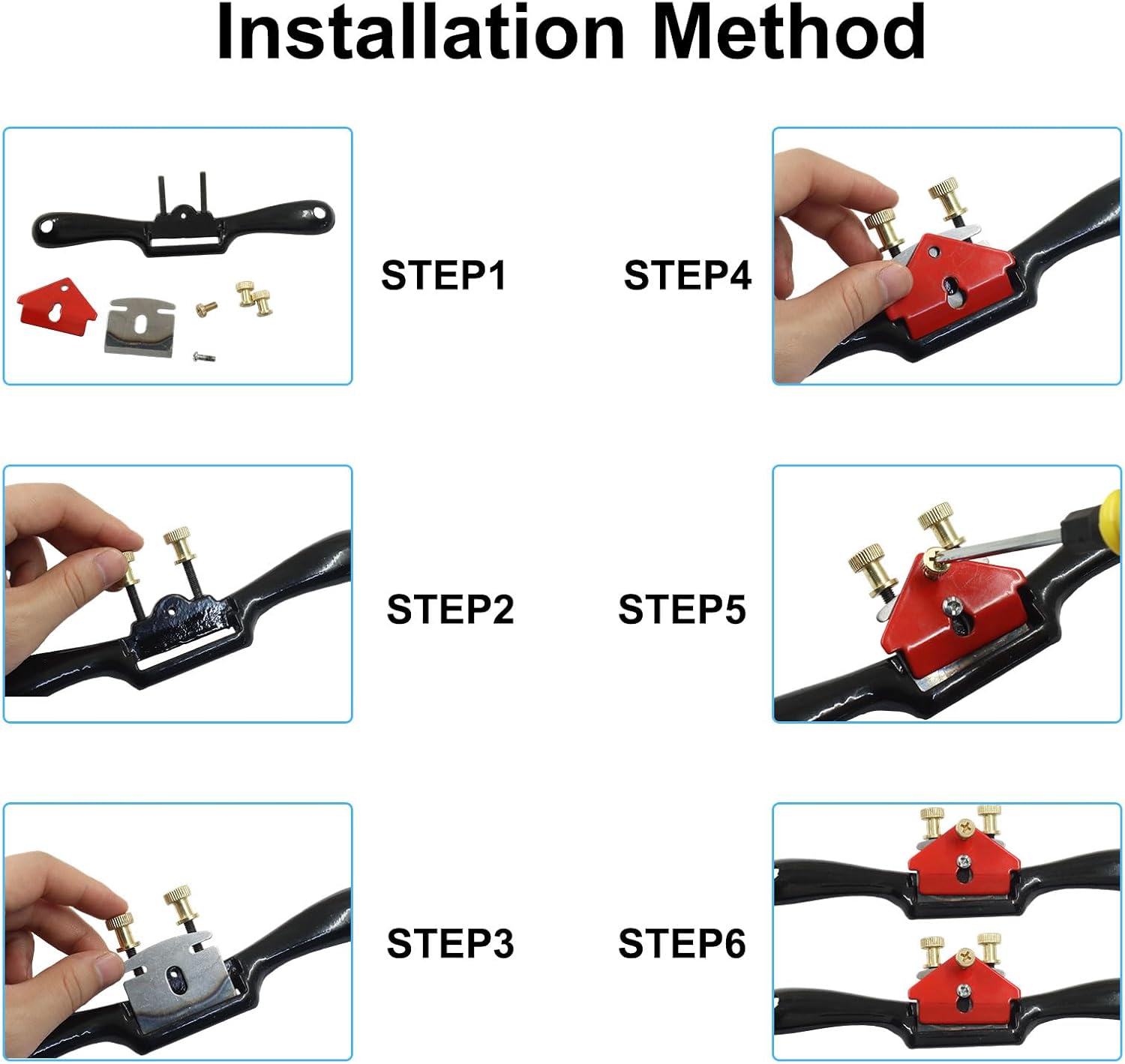 Adjustable Spokeshave with Flat Base, 1 Pcs