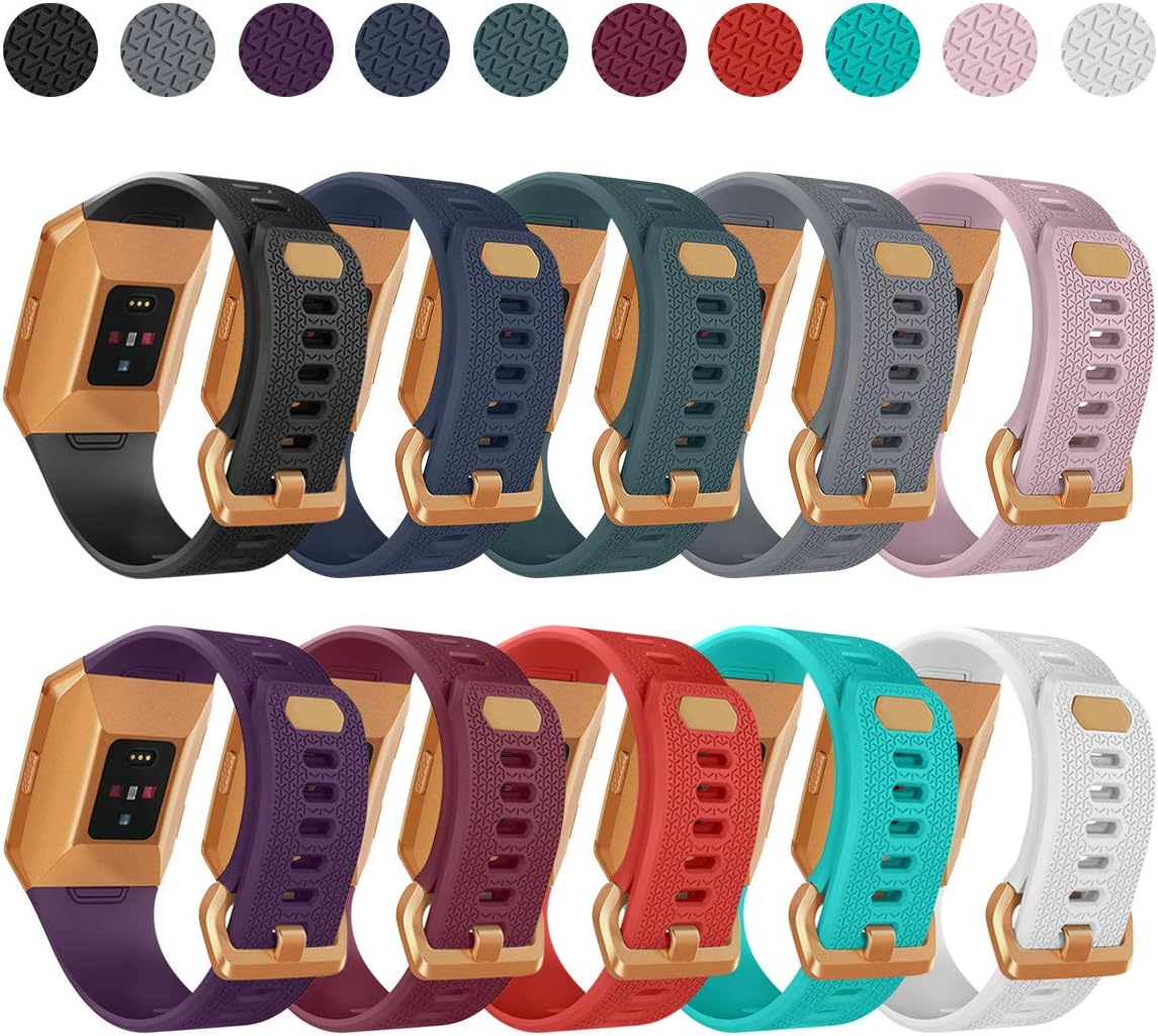 AIUNIT Compatible Ionic Bands for Men Women Large Small, Replacement Strap Sport Accessory Wristband with Original Design for Ionic Smart Watch