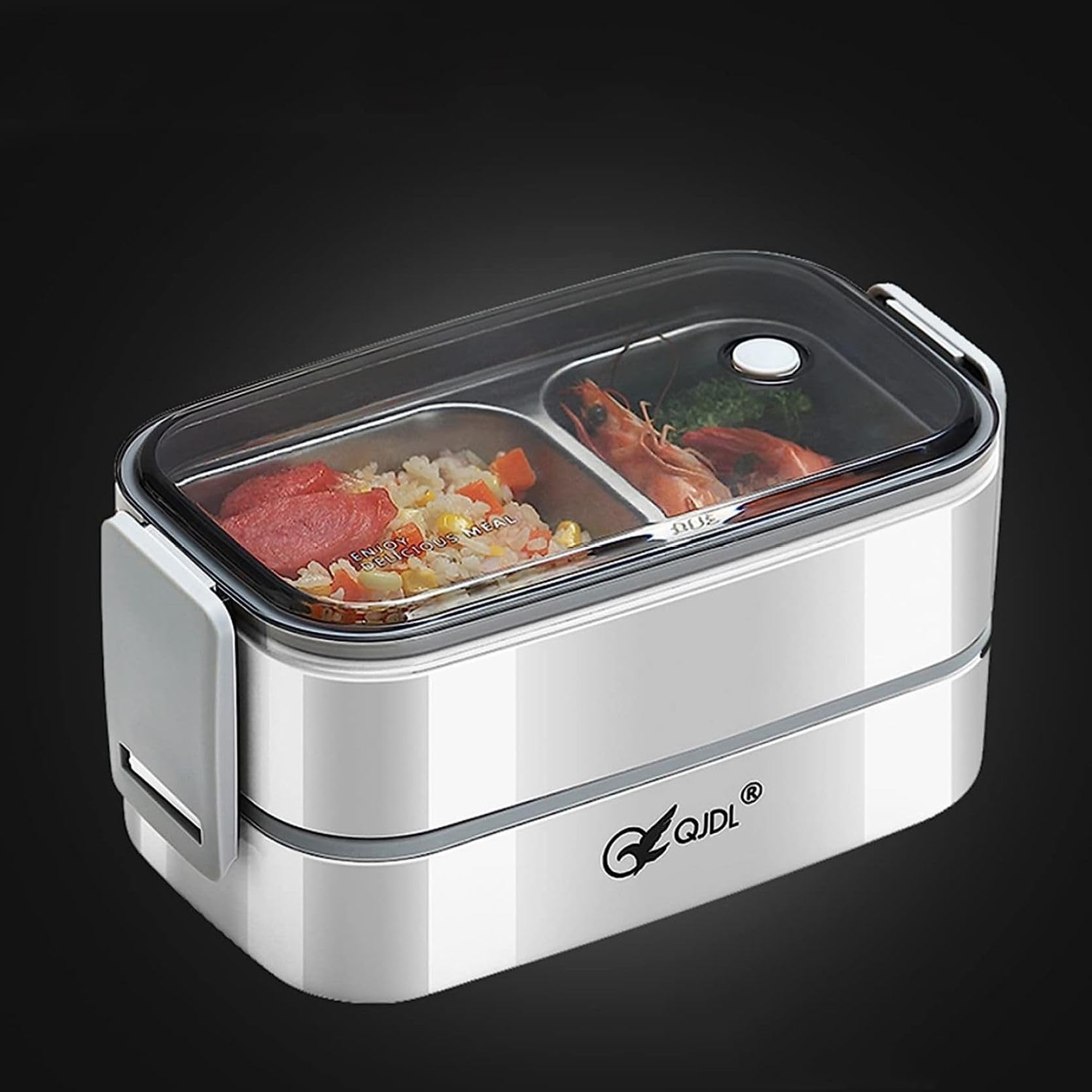 PRADA ステンレス弁当箱 仕切り付き Amazon.co.jp: 弁当箱 仕切り ランチボックス 食器 ステンレス