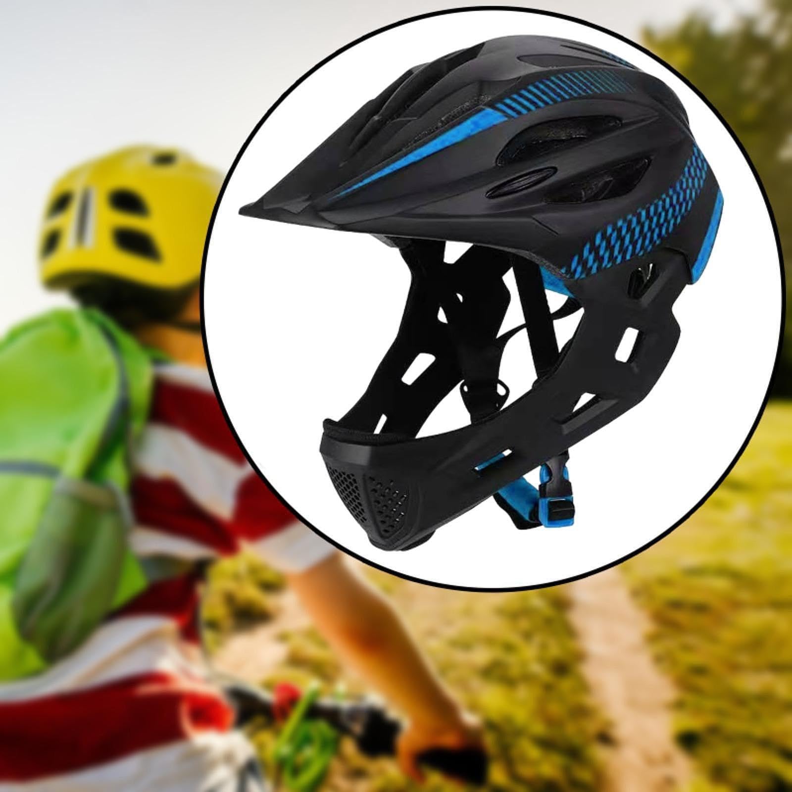 F Fityle Casque de vélo pour Enfants, Casque intégral, Casque de Cyclisme Portable et réglable, Casque de vélo pour Enfants pour Skateboard, Escalade