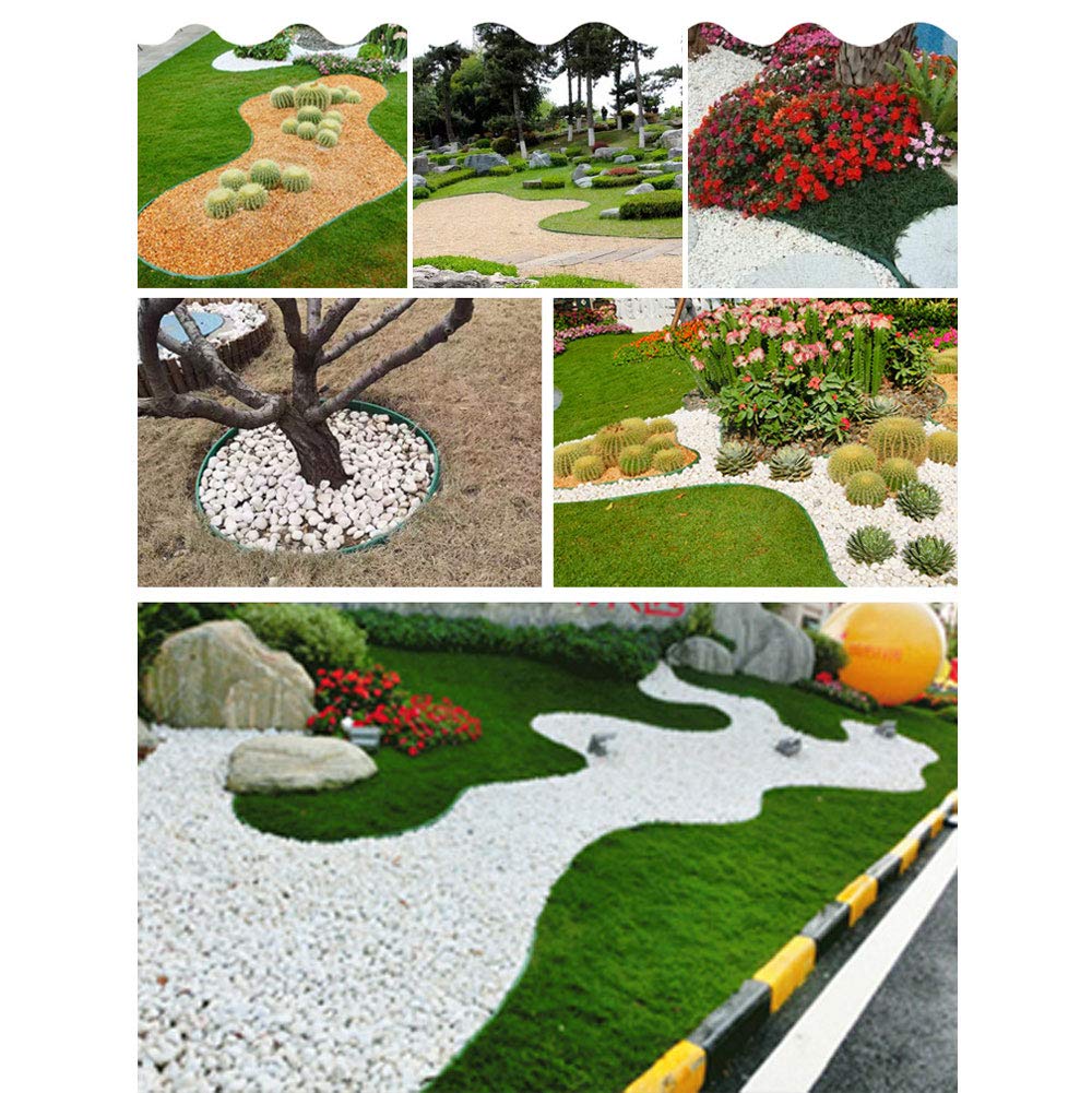 APOE Bordo Flessibile da Giardino in Plastica, Bordatura per Aiuole Lunghezza: 5m 8m 10m 13m 15m 18m 20m, Verde