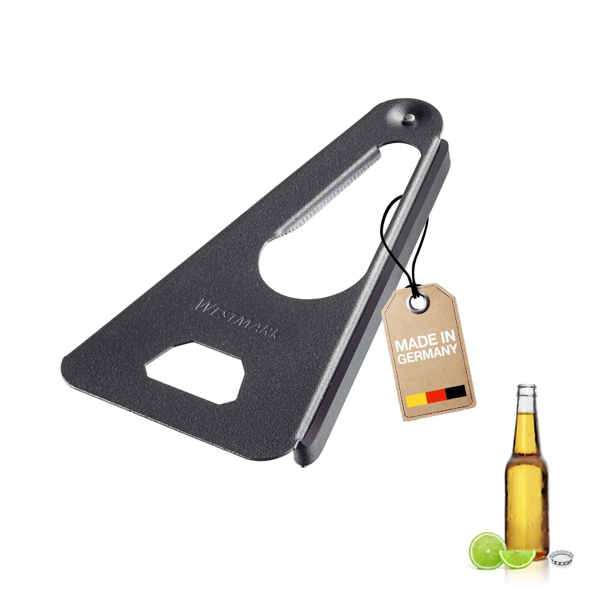 Westmark Universal Opener Twist Black Edition – Bottle Opener & lid Opener for Screw-top Jars, Screw caps & Bottles – Anthracite, 17 x 9.8 cm
