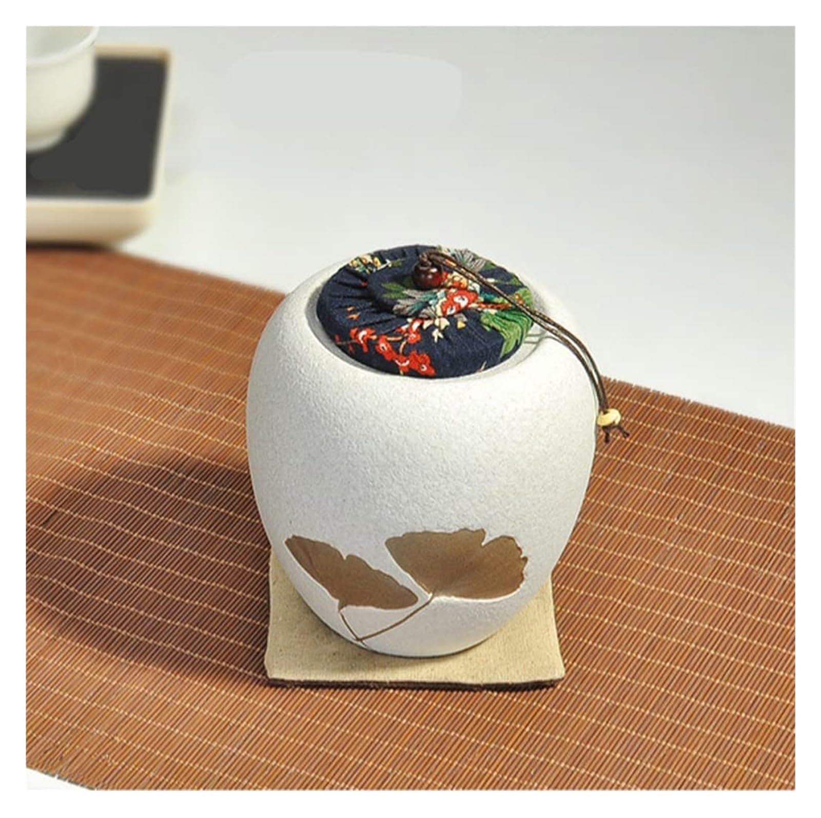 Słoiki z herbatą Retro ceramiczny pojemnik na herbatę Mały chiński słoik do przechowywania herbaty z pokrywką, dekoracja Tradycyjna chińska porcelana Luźne puszki na herbatę Puszki Pudełko na herbatę