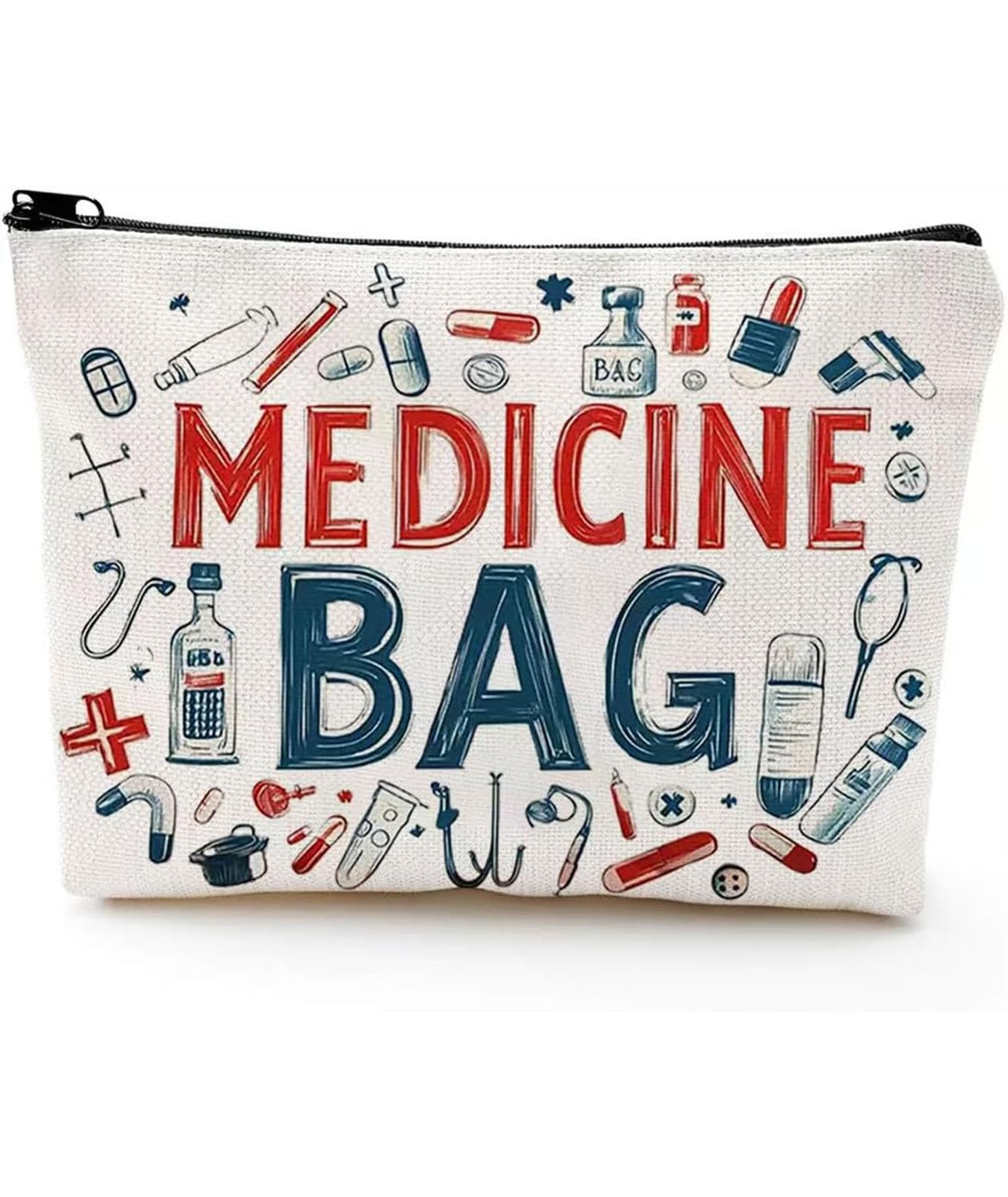 Medicine Bag for Travel, Portable Medicine Pouch Organizer for Daily Use, Small Travel Pouch for Toiletries and Essentials, Compact Travel Kit for First Aid and Medications-image-45