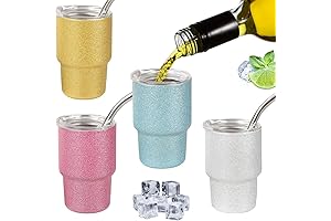 Mini Stanley Style Cups: Delightful Compact, Office, and Outdoor Companions (4-Pack)