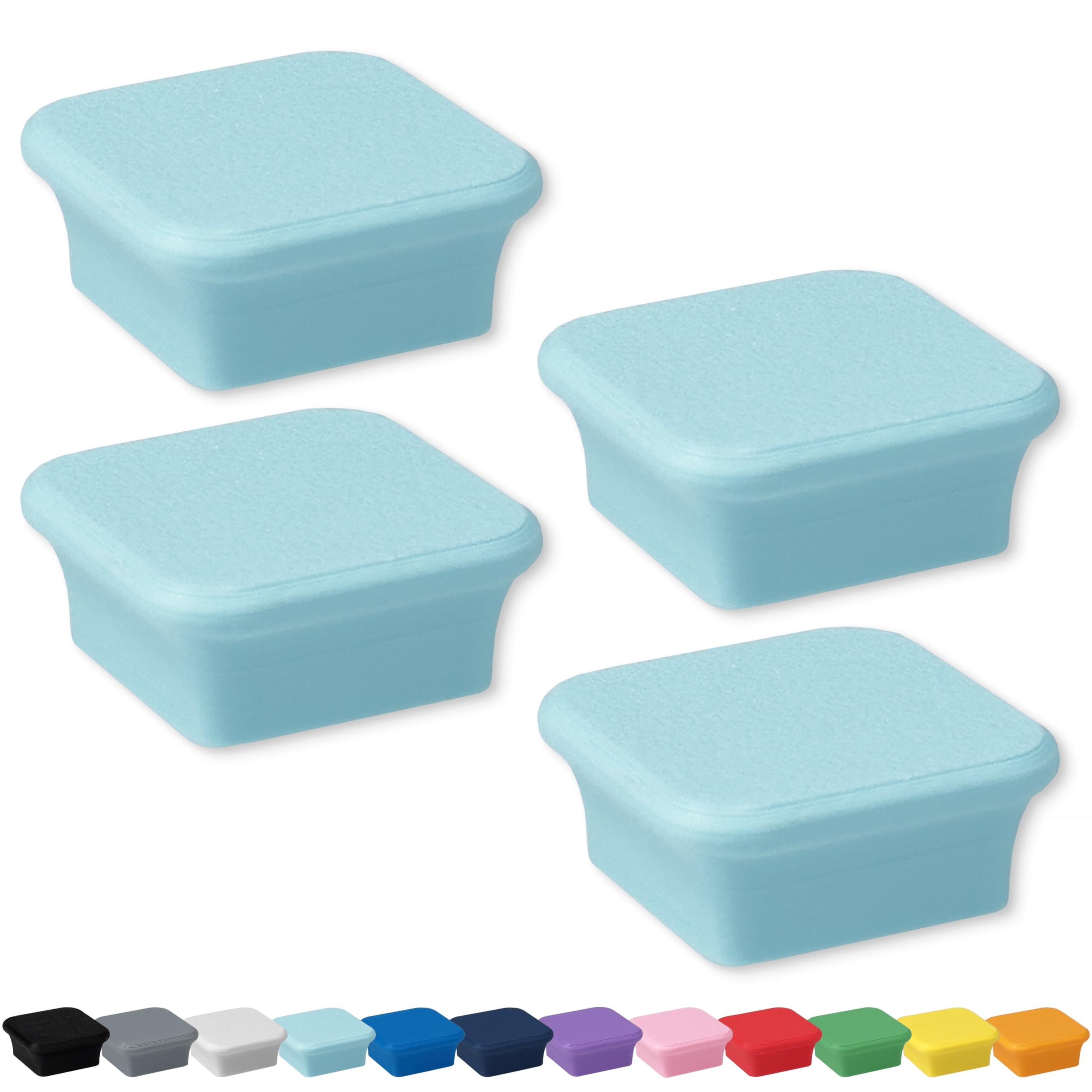 Glassboard Studio MiniBar Magnet - Strong Neodymium Rare Earth Magnets for Fridge, Whiteboard, Locker & Magnetic Glassboards - Ideal for Crafting & Office Use - Strong Fridge Magnets (Ice Blue, 4)