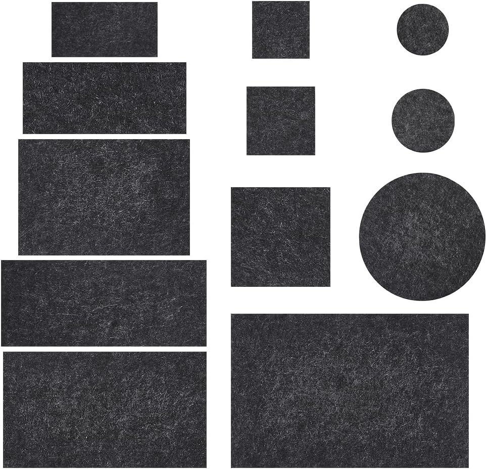 FINGERINSPIRE 12PCS Dark Salmon Felt Jewelry Display Mats Mixed Shapes Felt Inserts Mats Dark Salmon Soft Felts Display Pads for Rings Earrings Necklaces Bracelets Jewelry Inserts