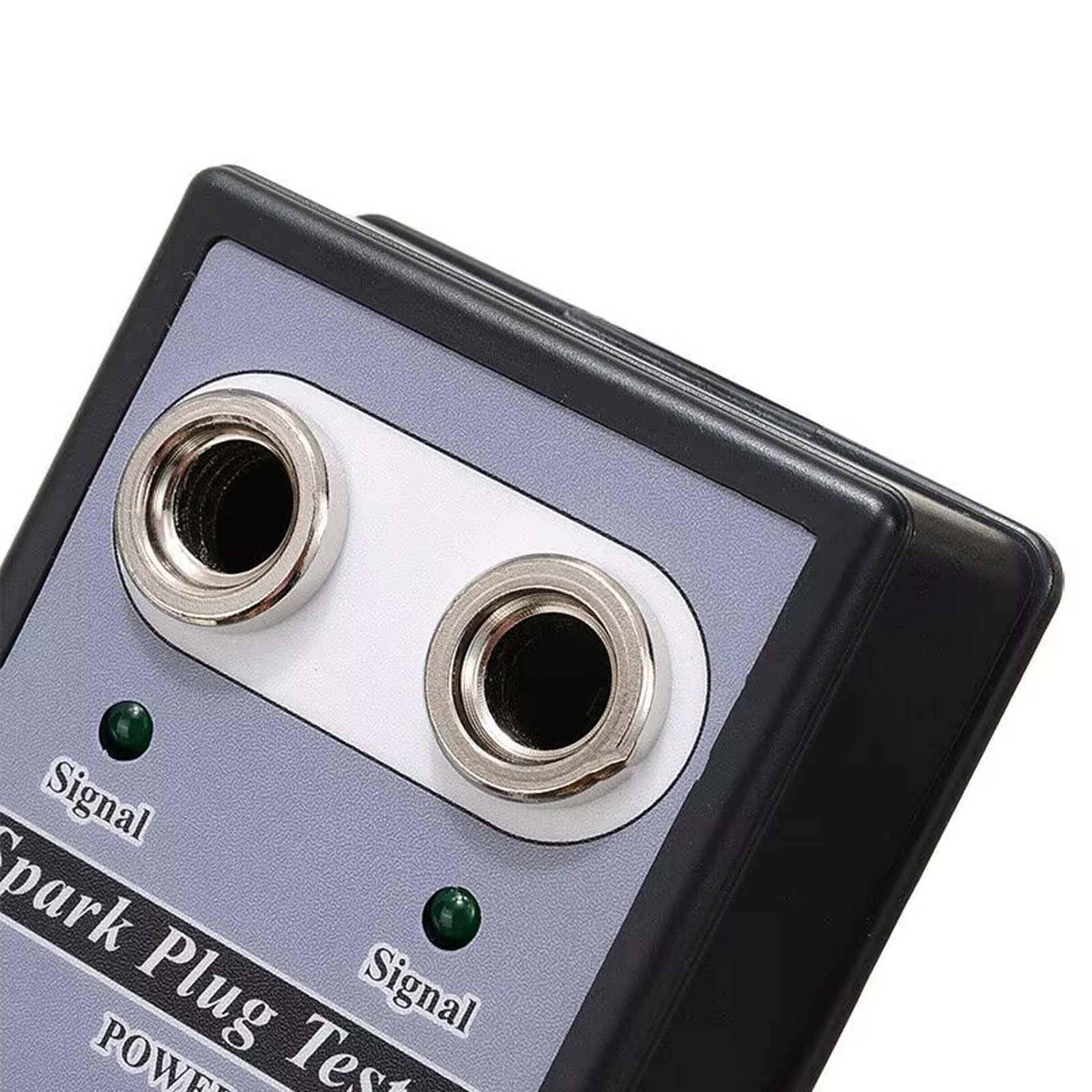 Comprobador de Bujías de Doble Orificio Ajustable de 12V, Comprobador de Bobina de Encendido de Motocicleta y Automóvil, Detector de Chispas