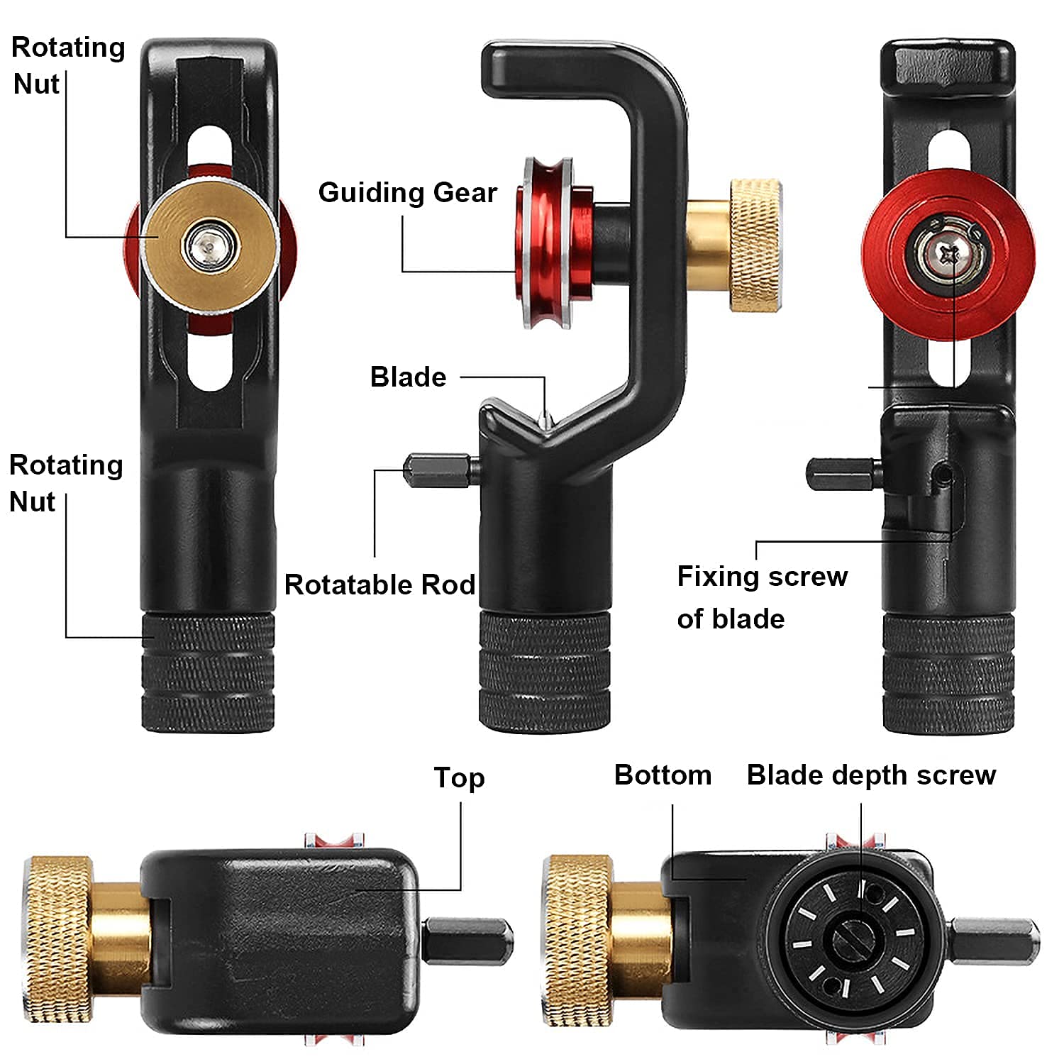 GROWORD 410MM Transverse Armoured Cable Stripping Knife Fiber Optic Cable Stripper FTTH