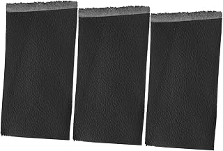 3pcs Violin Bow Skin Sleeves for Correct Grip, Sheepskin Black
