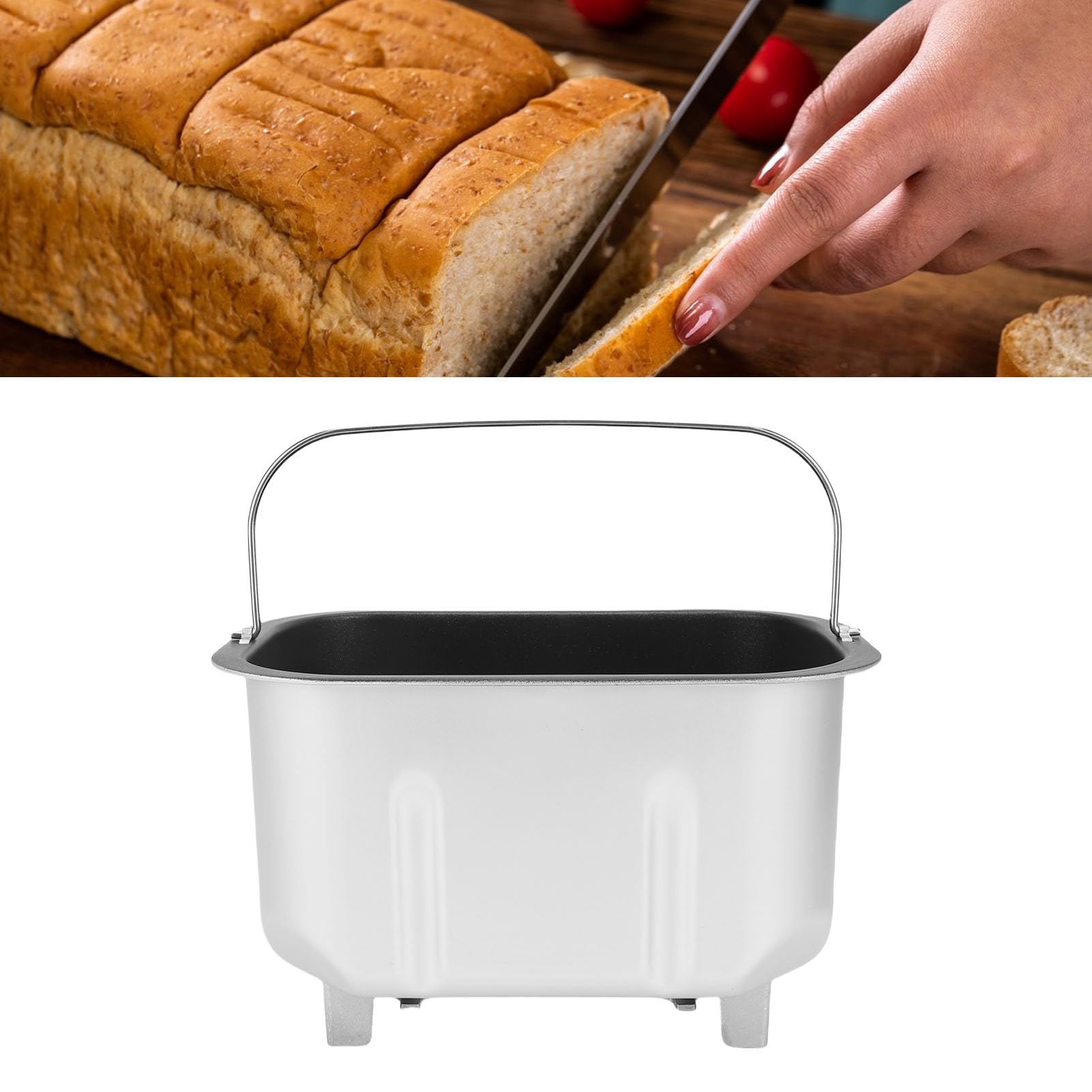 Generic Cubeta Doble para Máquina de Pan con Paletas Mezcladoras y Revestimiento Antiadherente Compatible con Diversas Panificadoras Domésticas Cocinas y Panaderías Comerciales
