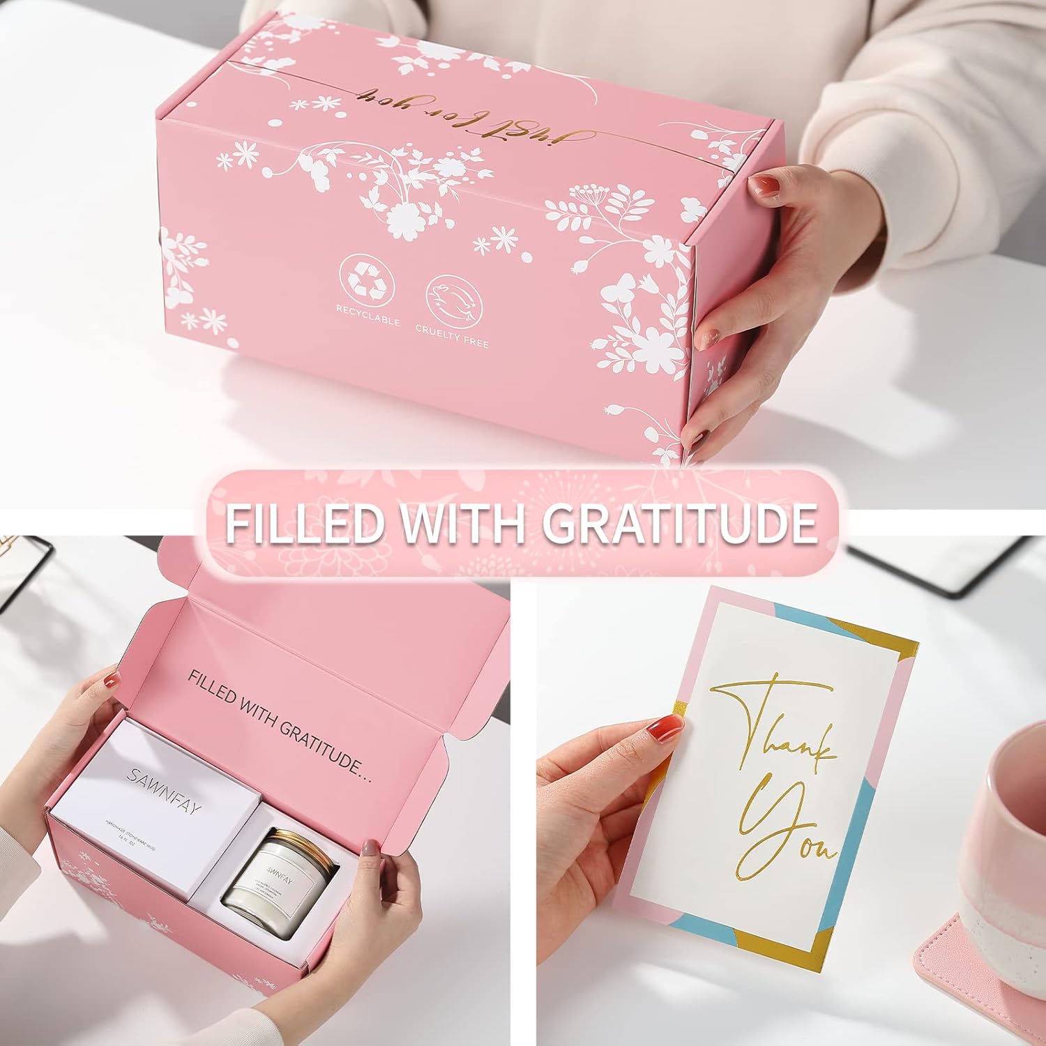 Unique Thank You Gift Basket for Women - Perfect for Coworkers, Teachers, Mom. Ideal Gifts for Mothers Day. - Image 3