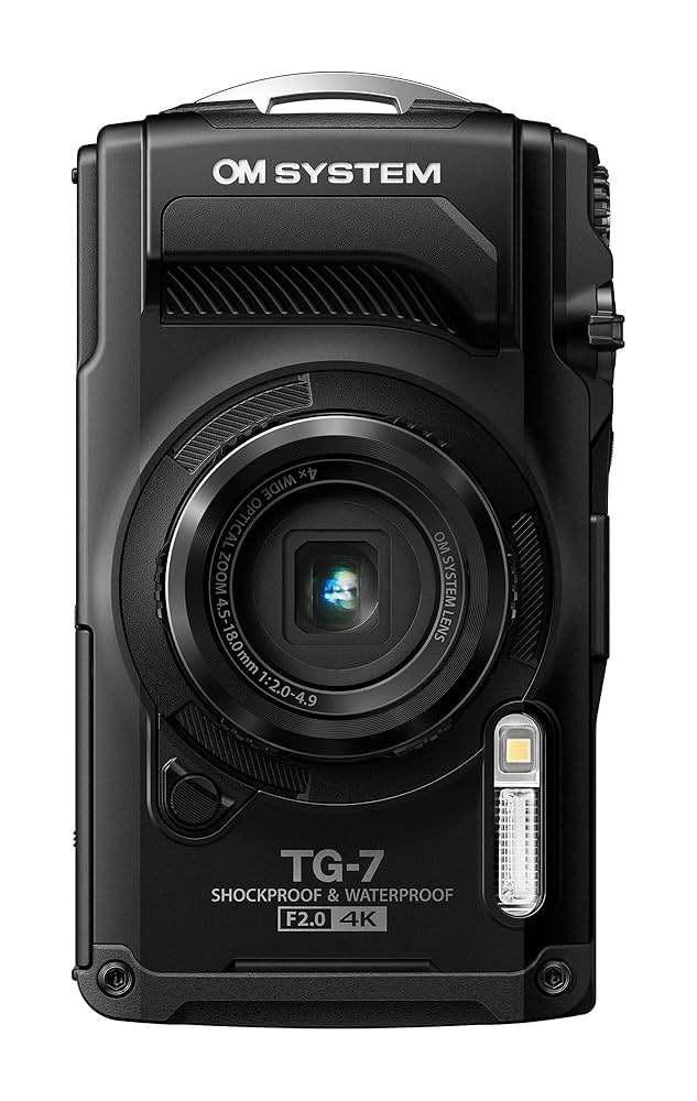 OM SYSTEM Tough TG-7, black, 12 MP, waterproof, impact