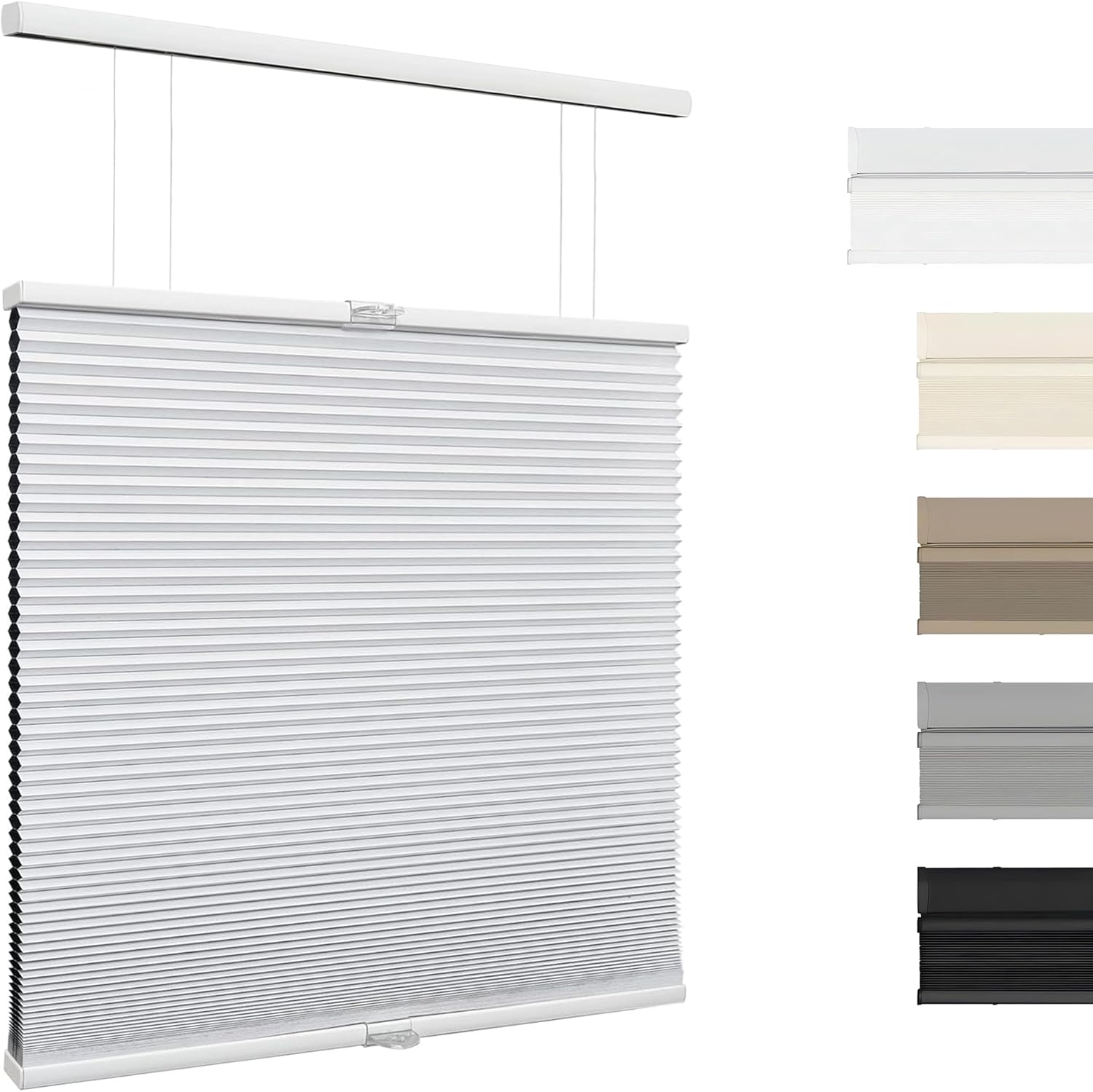 Custom Color-Matched Top Down Bottom Up Cellular Shades, Room Darkening Blackout Cordless Top Down Bottom Up Cellular Shades, Energy-Saving Honeycomb Blinds, Noise Reduction Honeycomb Blinds