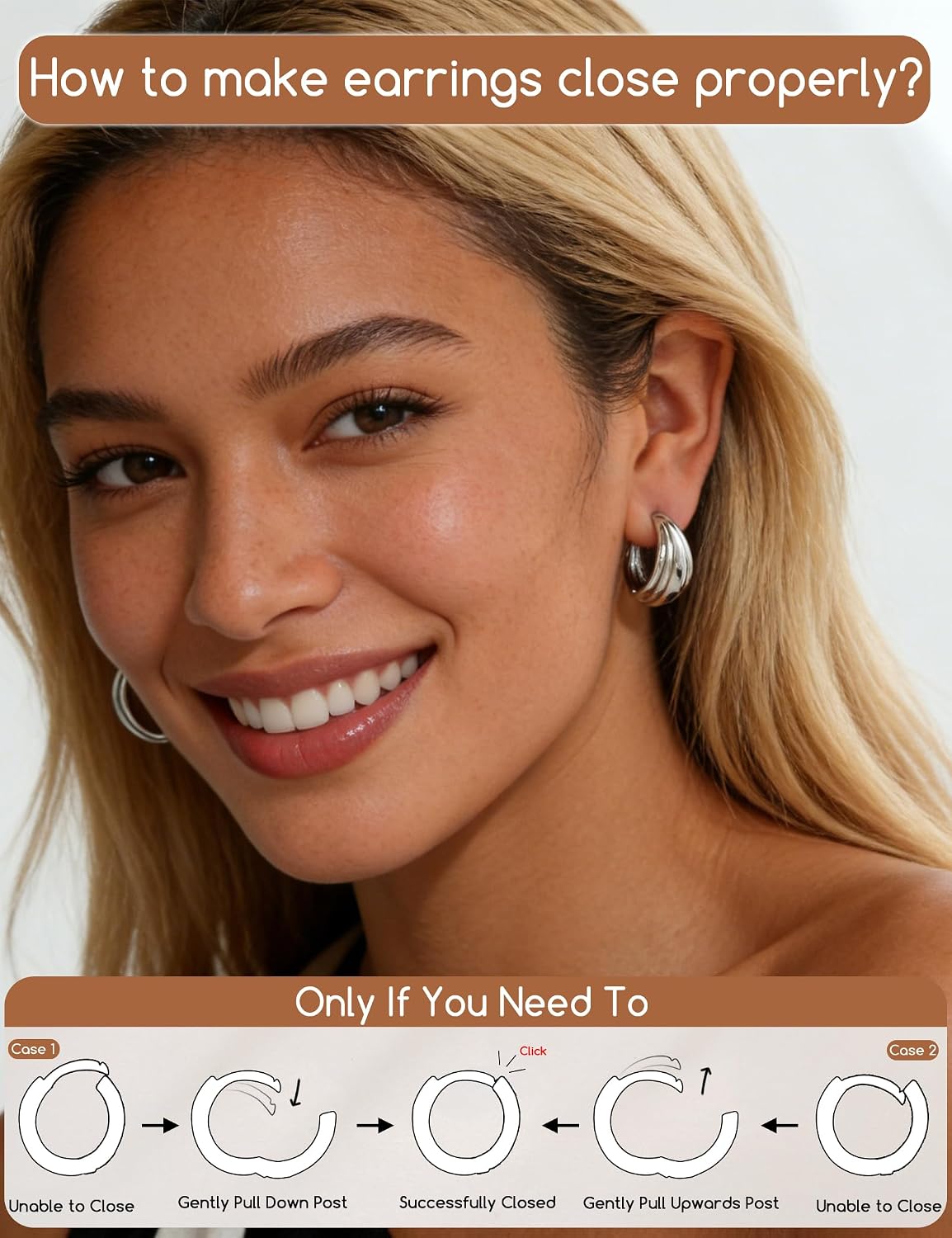 Gold Hoop Earrings Set for Women, 14K White Gold Plated Dainty CZ Huggie Hoop Earring Sets for Multiple Piercing, Small Cartilage Earring Stacks Jewelry Gift