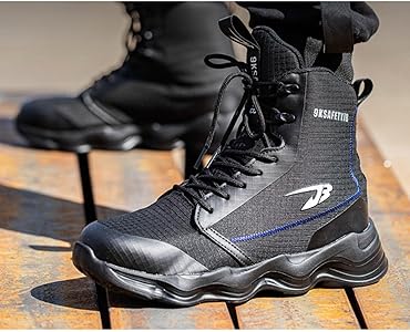 安全靴 黒 ハイカットブーツ つま先保護 Amazon | [Taopagii] 安全靴 作業靴 ハイカット メンズ ブーツ 鋼