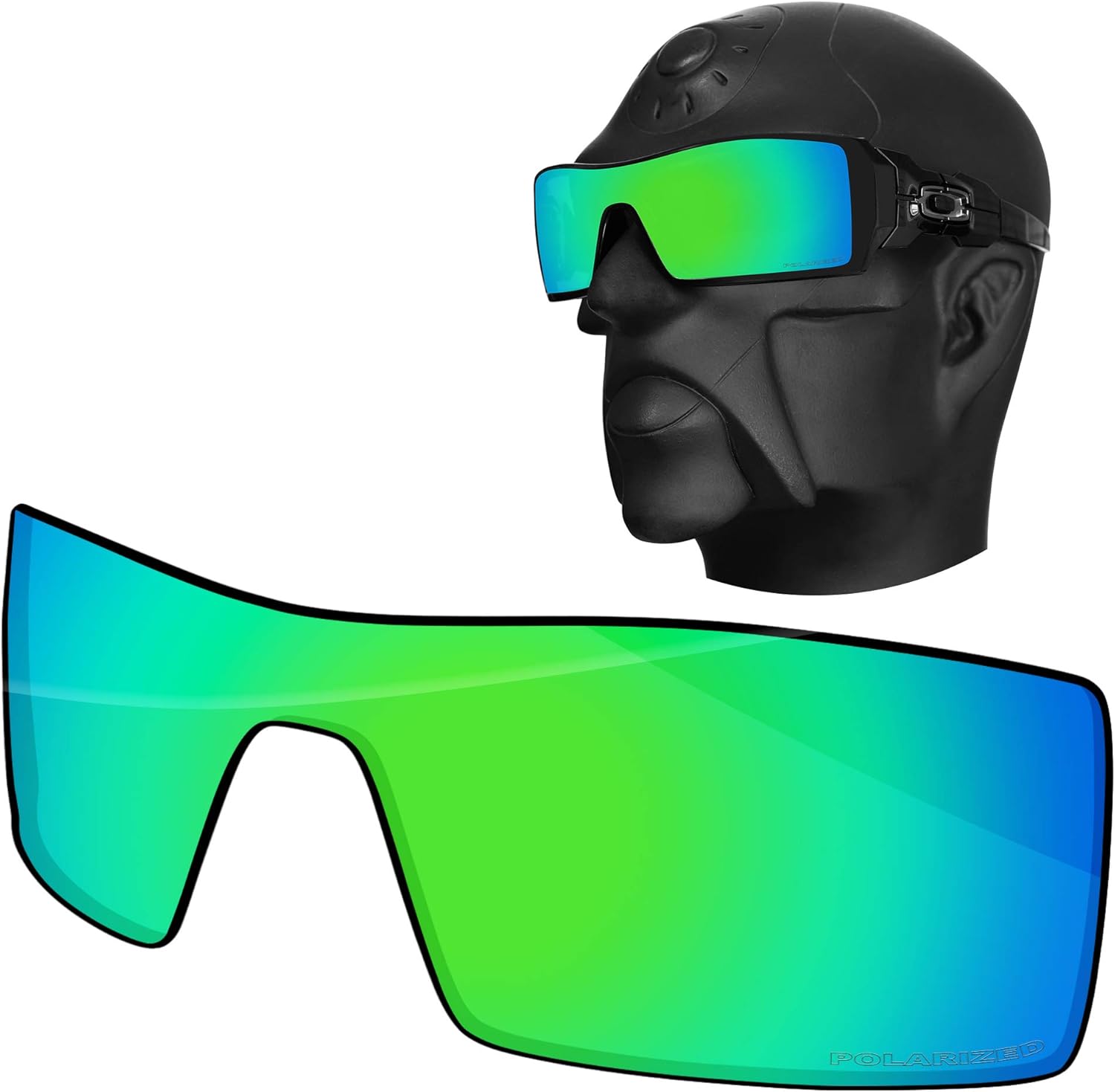 Ensky HardyShield Replacement Lenses for Oakley Oil Rig Sunglasses - Viridian