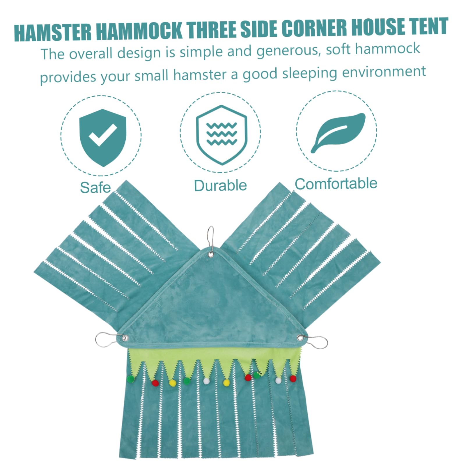 INOOMP 3pezzi Hammock Per Criceti e Piccoli Animali Rifugio Creativo Per Criceti Scoiattoli e Degu Per Giocare e Riposare Tutte Le Stagioni