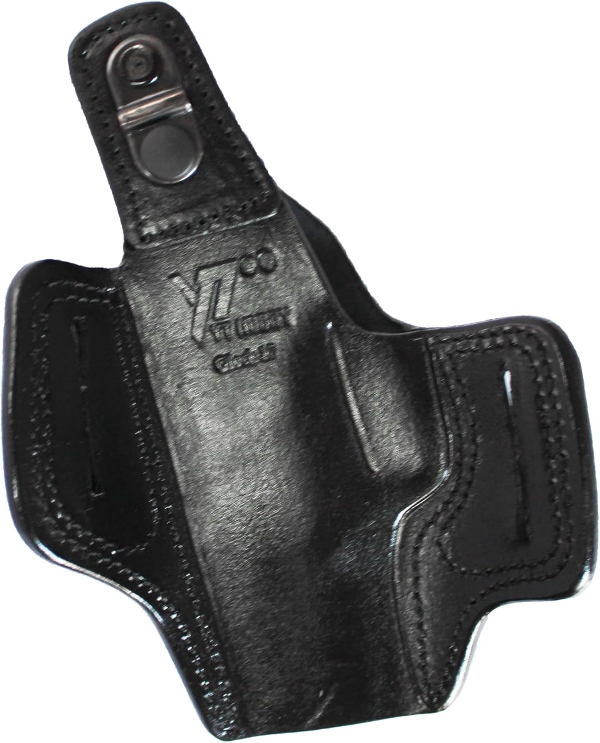 YT HOBBY Handmade Leather OWB Carry Two Slot Thumb Break Gun Holster for Glock 17, 22, 31, 37