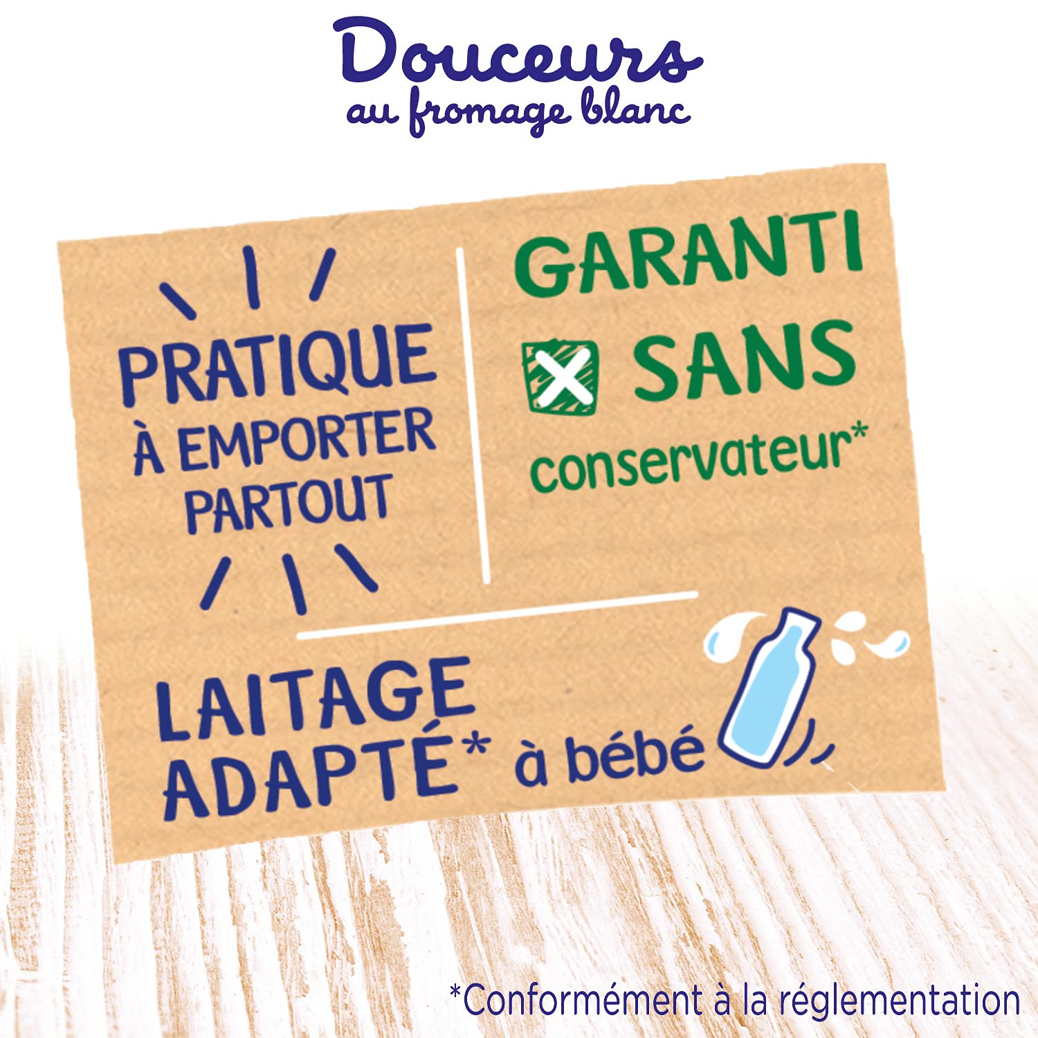 Blédina, Dessert au fromage blanc pour bébé, Dès 8 Mois, Fraises 4x100 g (Lot de 6)