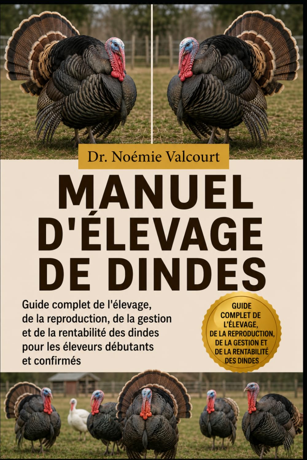 MANUEL D'ÉLEVAGE DE DINDES: Guide complet de l'élevage, de la reproduction, de la gestion et de la rentabilité des dindes pour les éleveurs débutants et confirmés