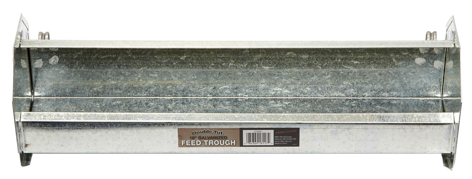 Comedero de metal para aves de corral (18 pulgadas) de acero galvanizado para aves de corral (número de artículo DT9851)