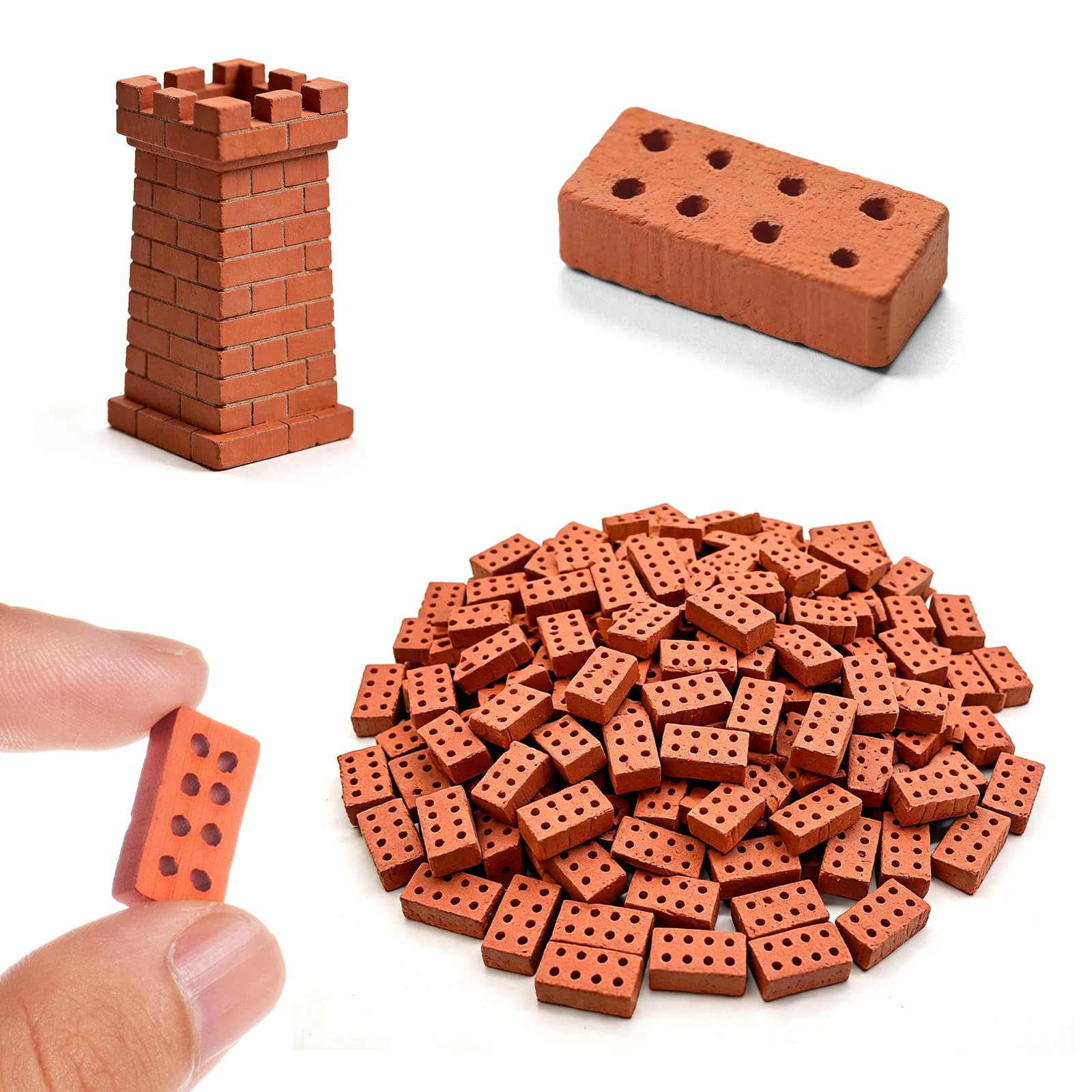 200 Pcs Mini Bricks, 8 Hole Brick, Sim Bricks Micro Building Bricks