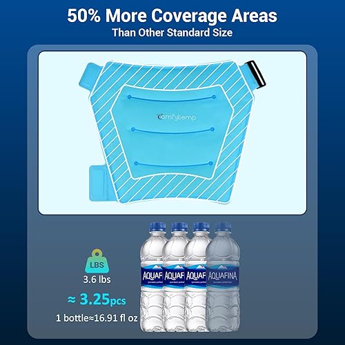 Miniatura 5 de Comfytemp Envoltura grande de hielo de cadera para ciática, reemplazo de cadera, elegible por la FSA, paquetes de hielo de gel reutilizables para
