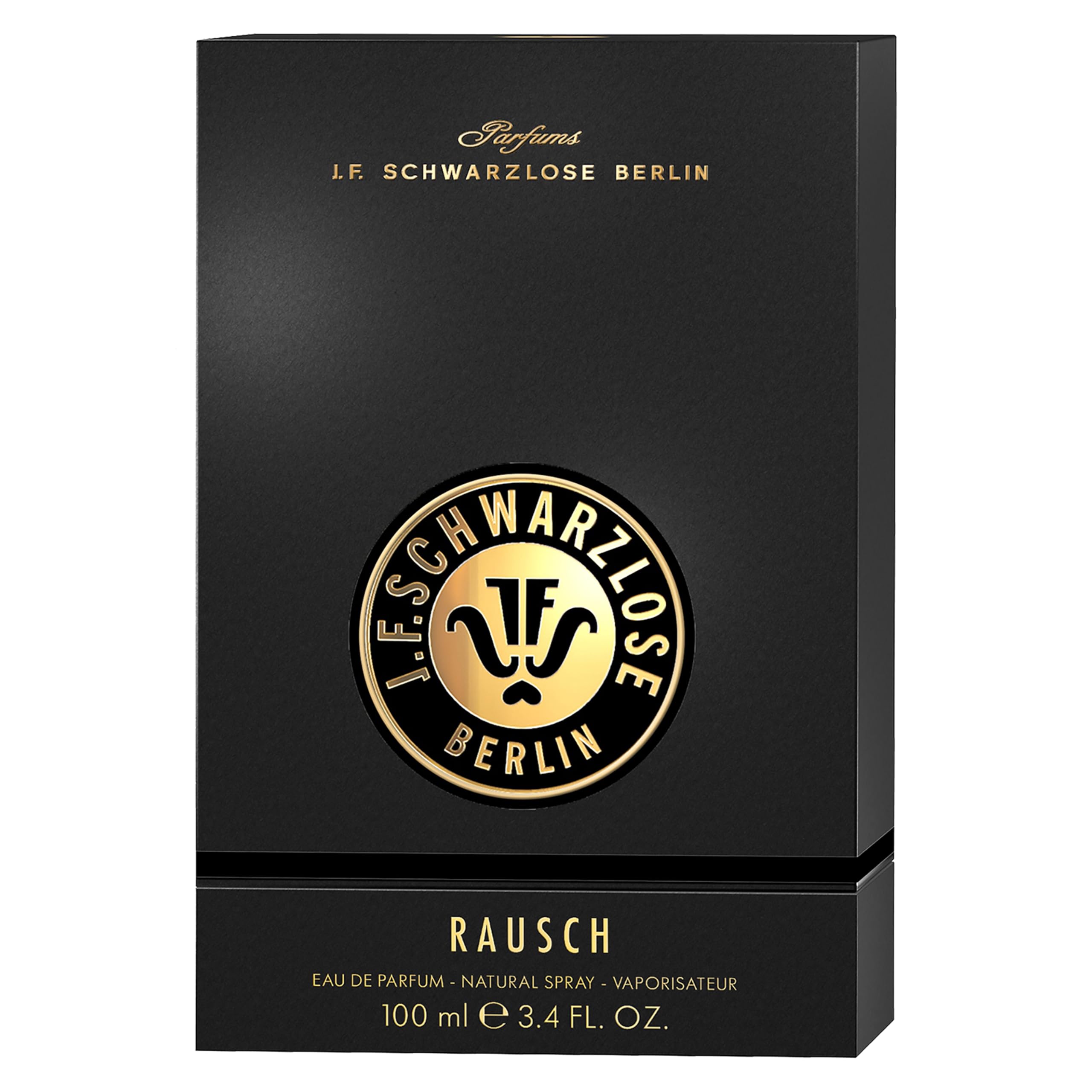 Schwarzlose Rausch - Unisex EDP Zapach w sprayu - Długotrwały i urzekający perfume z różową papryką, waniliową fasolą, bursztynem i Oud - Spray do ciała z zmysłowym i dymnym naciskiem - 3,4 uncji
