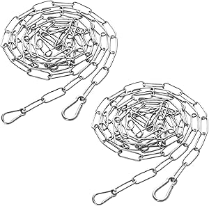 Stahlkette 0,5m Schwarz Mit Karabiner - Wetterfeste Gliederkette Für Zäune, Gartentore & Tiergehege