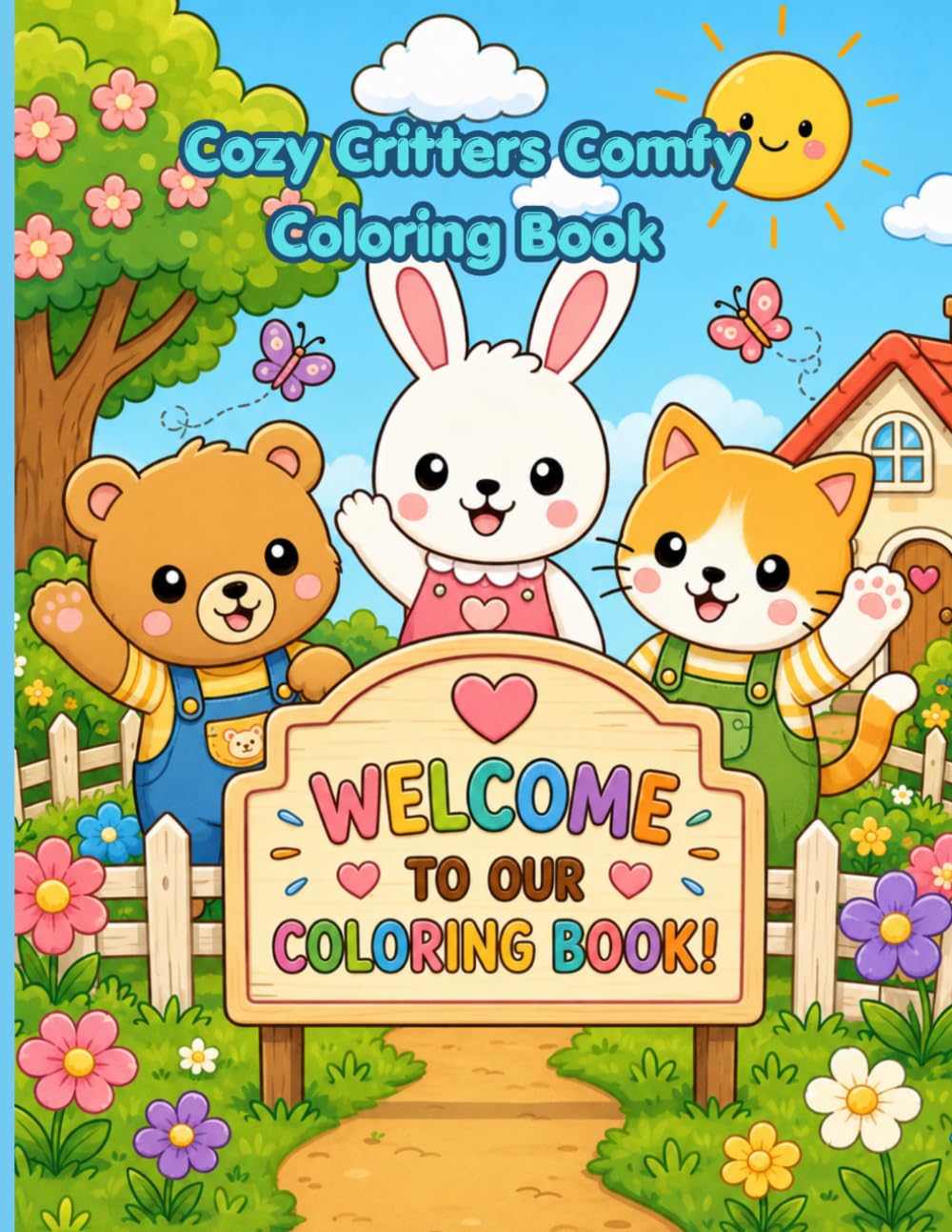 Cozy Critters Comfy Coloring Book: WELCOME TO OUR COLORING BOOK!