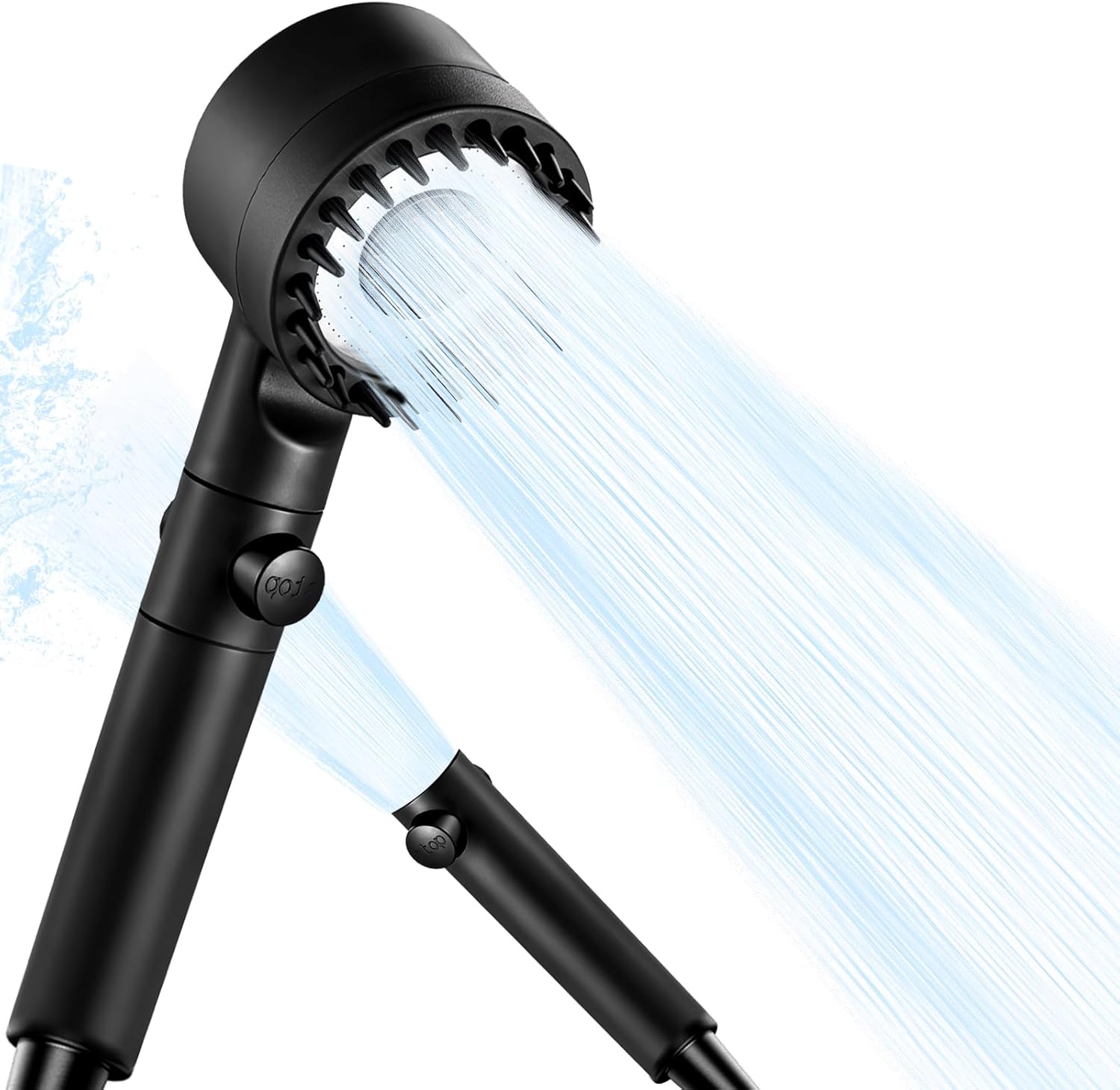 shower heads with handheld spray combo,Built-in Power Spray to Clean Corner, Tub and Pets,Multi-mode function high-pressure water flow shower head, surface silicone strip can be used for massage