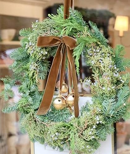 Miniatura 174 de Cinta de terciopelo caqui de 3/8 pulgadas, 25 yardas para árbol de Navidad, envoltura de regalos, ramo de flores, decoraciones de corona