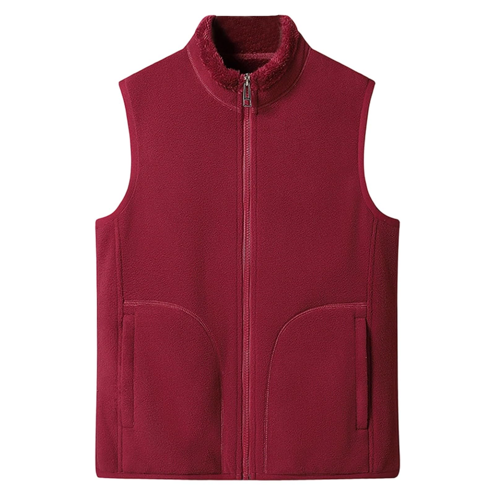 Chaqueta de forro polar sin mangas y chaleco acolchado reversible XL 5
