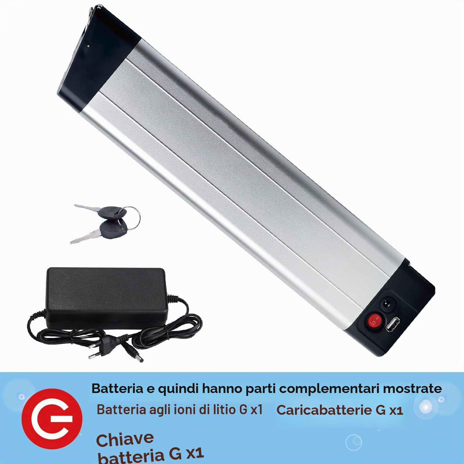Batteria di ricambio per Zundapp Z101 Ebike bici elettrica pieghevole bici elettrica pieghevole incorporato con caricatore 36V 7Ah 9Ah 10,5Ah (36V 10,5Ah)