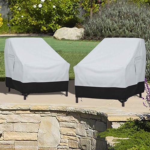 Miniatura 8 de Funda para silla de patio, silla de patio, funda para silla de club, funda de asiento grande (38 x 31 x 30 pulgadas)