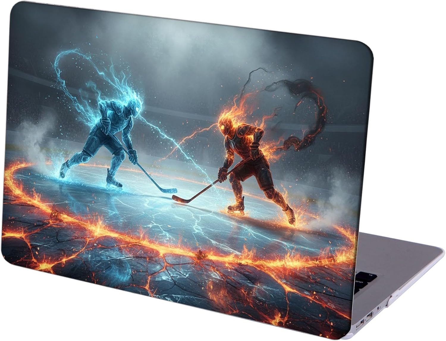 Compatible with MacBook Neo 13-inch, Hard Shell Case with Keyboard Cover and Screen Protector (A3404 A18 Pro chip, 2026 Release) - Water and Fire MC21347