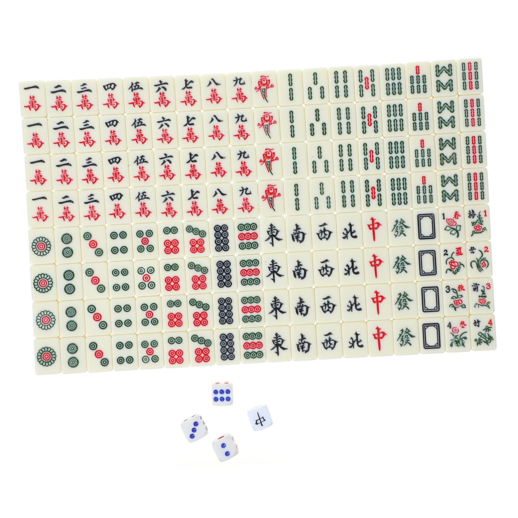 VICASKY Kleiner Mahjong Spiel 1 Satz aus Abs und Imitationsleder für Reisen | Kompakte Größe, Leicht zu Tragen, Vollständiges Zubehör, Passend für Riegel und Partys