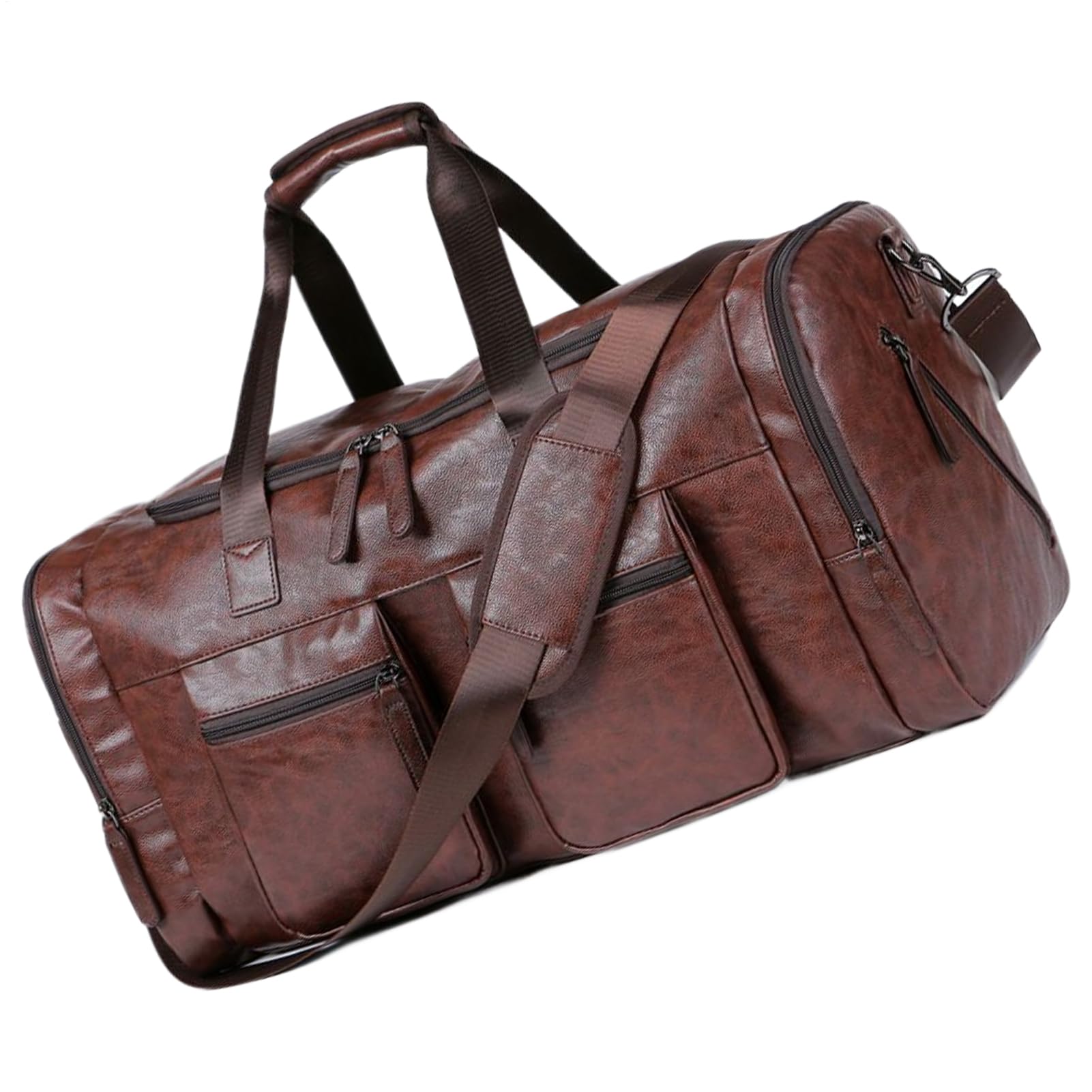 Borsa Da Viaggio Per Uomini Grande Portatile Vintage Cinturino Regolabile | Sacca Duffel Per Weekend Bagaglio A Mano Per Papà E Fidanzato, Trasferte, Notte, Weekend, Business, Palestra, Aereo,