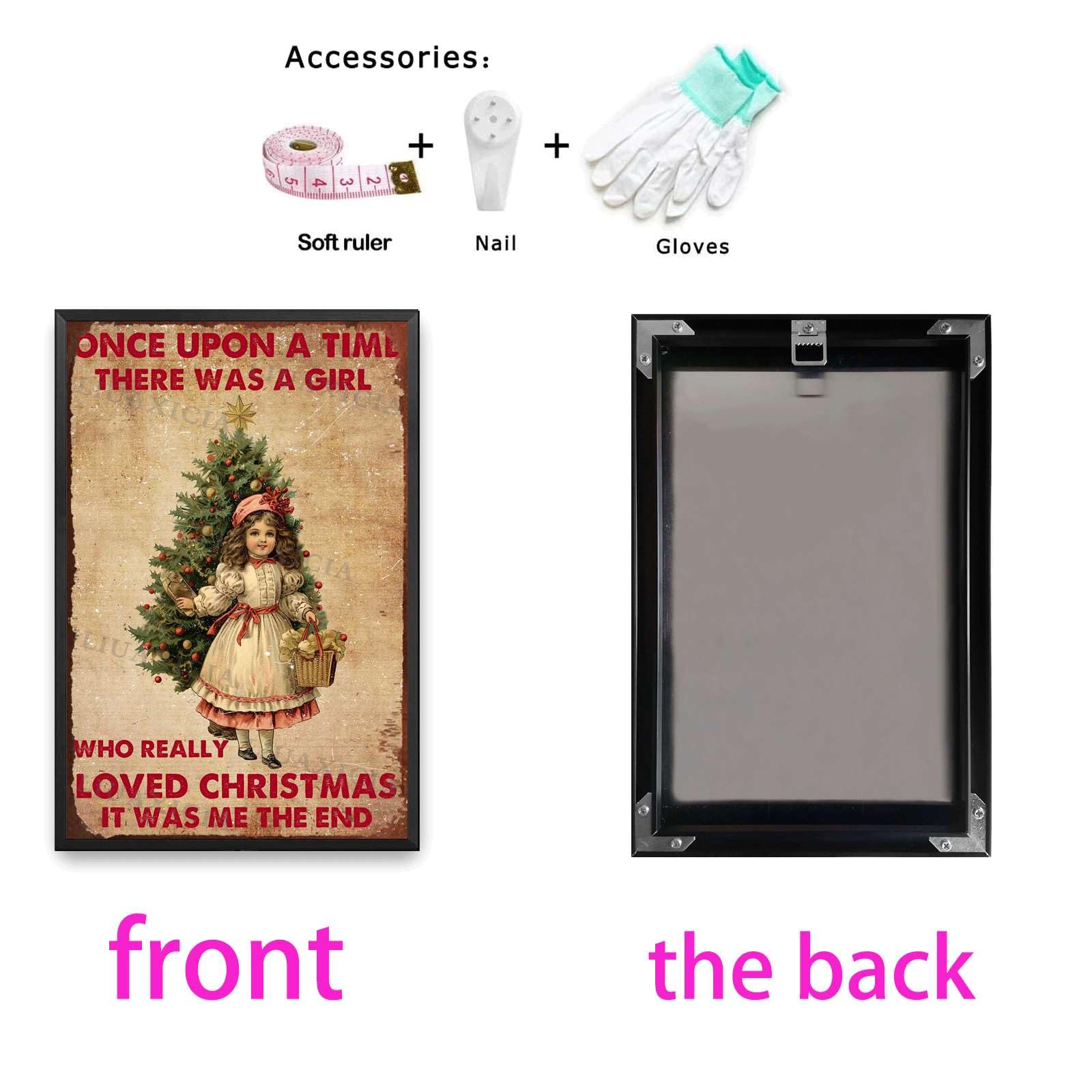 Cartel Navideño Aluminio Cartel Navideño Vintage De Aluminio - Historia De  La Niña Que Amaba La Navidad - Decoración Santa Claus 8x12 Pulgadas Regalo  Christmas Vintage, image size:1600x1600