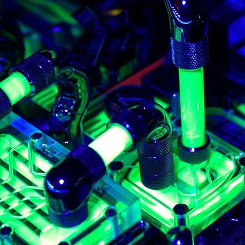 Miniatura 6 de Accesorios de enchufe G negro de 1/4 de pulgada con tapón de parada de agua de anillo tórico verde para sistemas de refrigeración por agua de