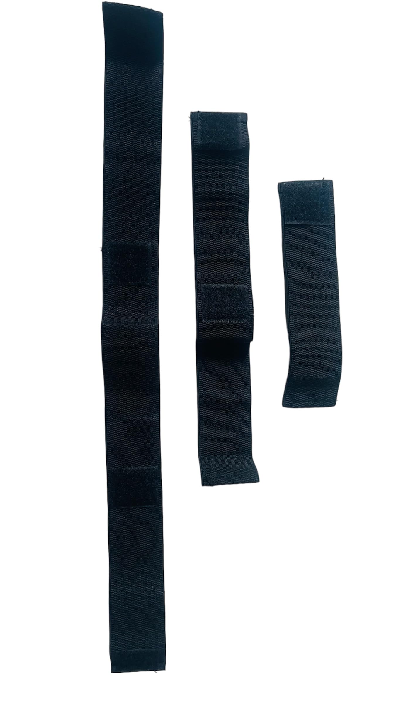 Physio Therapy Machine Elastic Straps/Band/Velcros Belt, Set of 3, Black colour-image-28