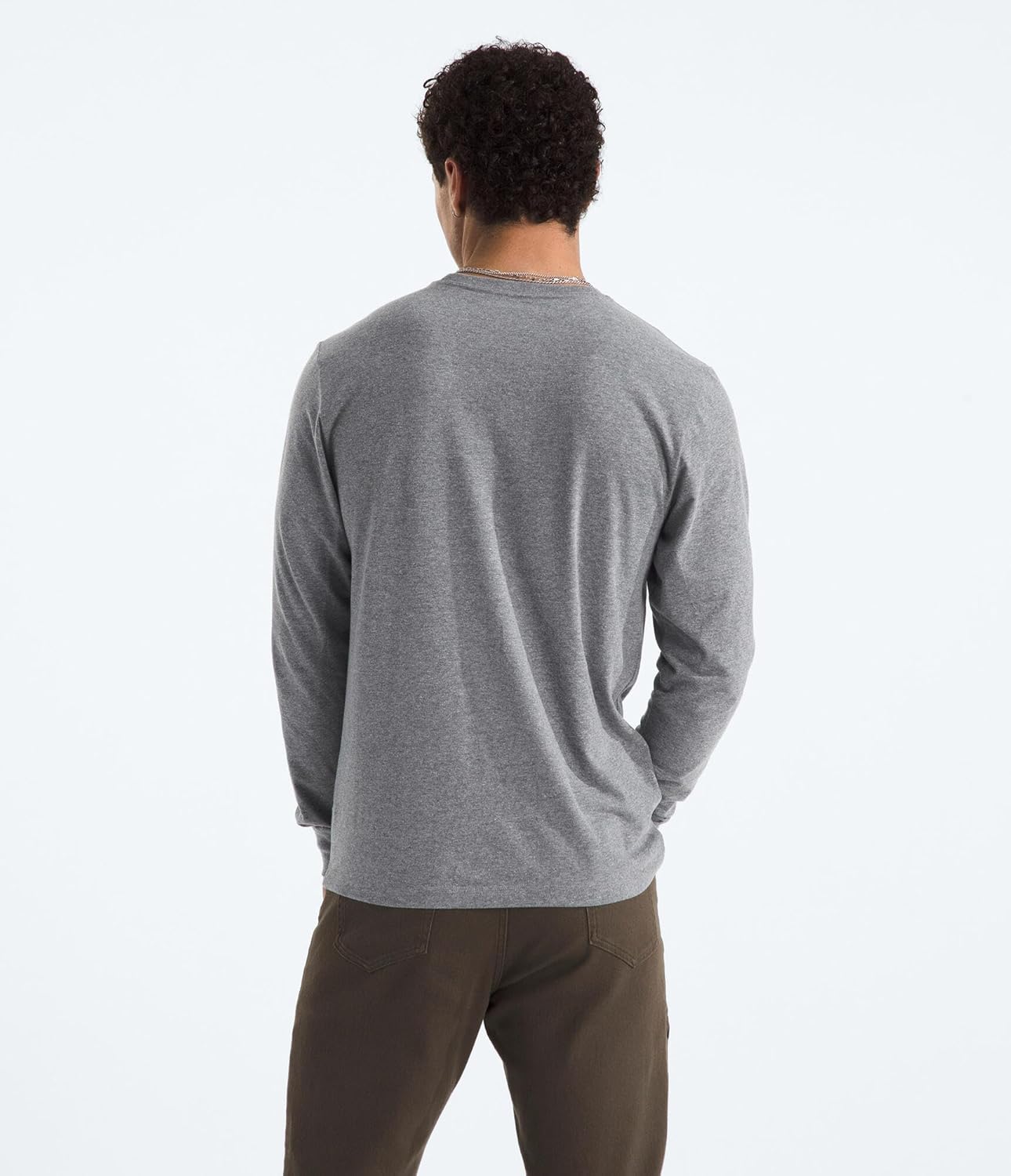 The North Face Men's Evolution Simple Dome Long-sleeve Tee | Cotton Shirt With the Classic Logo - Image 2