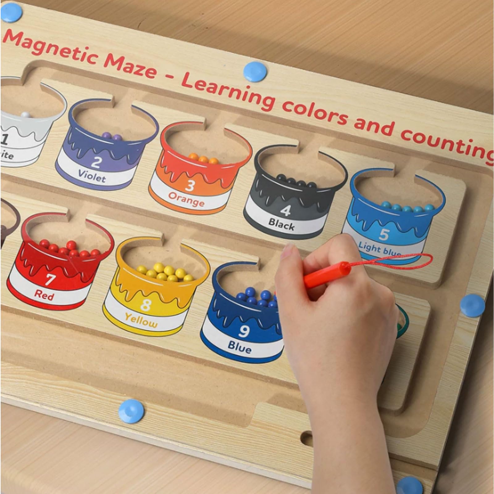Juguete de Madera Laberinto Magnético Montessori