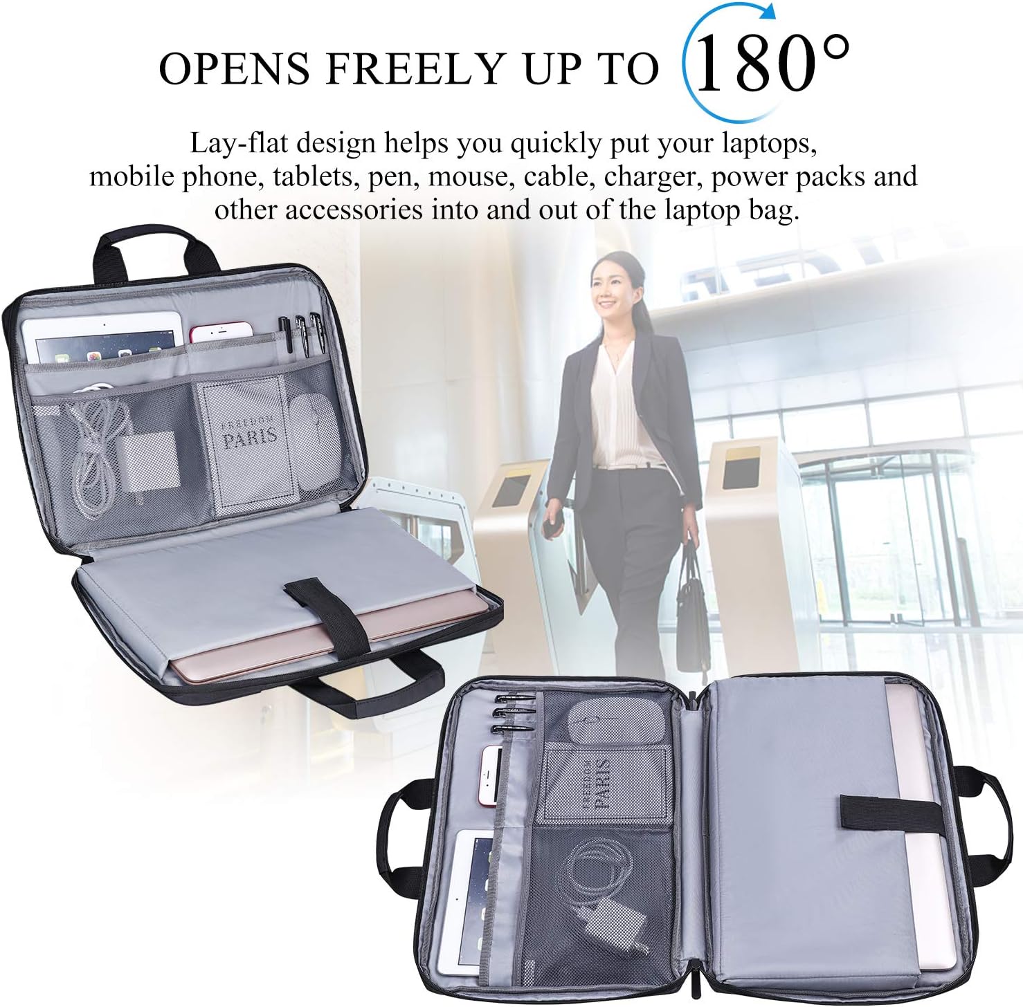 Flаѕh Dеаlѕ - 40% оƒƒ Simboom 15.6 Inch Laptop Sleeve, Laptop Messenger Bag with Accessories Organizer Pouch, Nylon Protective Case Compatible with 15.6 inch Dell Acer Asus Hp Lenovo - Black Authеntіс Crаzу Dеаlѕ Simboom 15.6 Inch Laptop Sleeve, Laptop Messenger Bag with Accessories Organizer Pouch, Nylon Protective Case Compatible with 15.6 inch Dell Acer Asus Hp Lenovo - Black